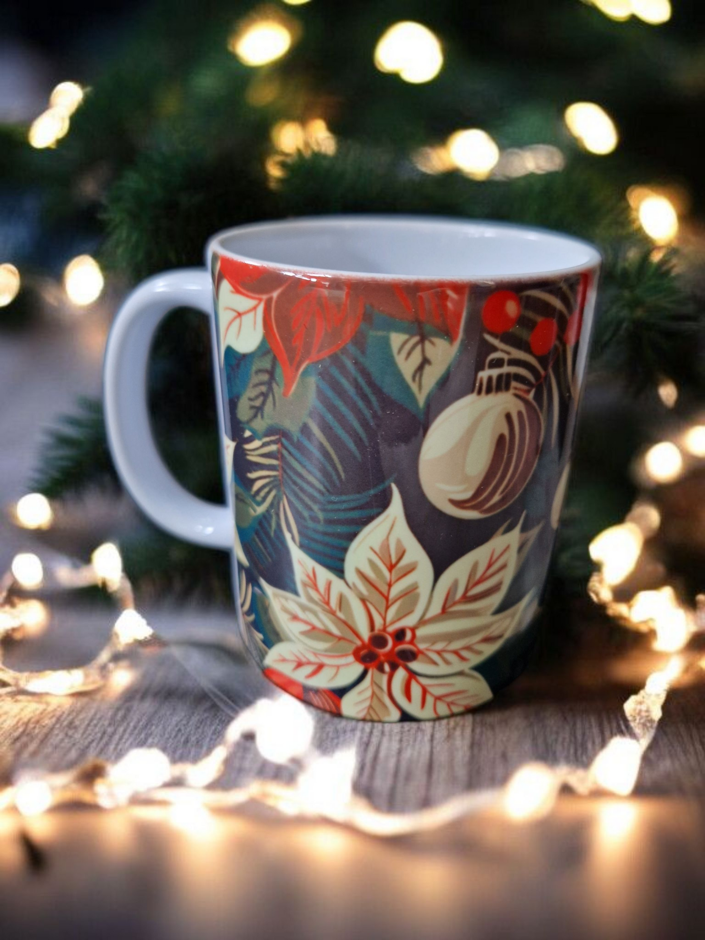 Christmas theme mugs gift box
