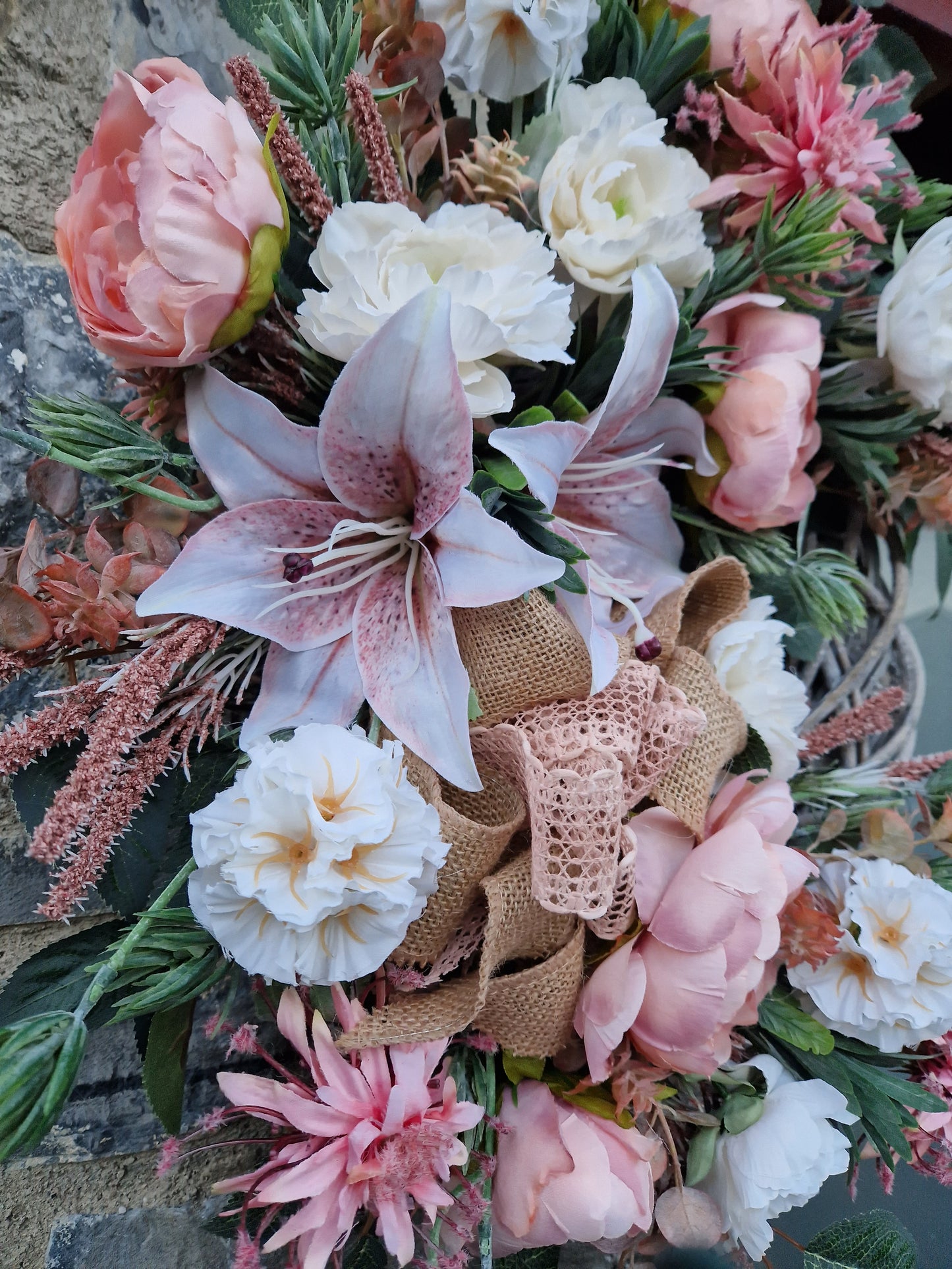 Flower door wreath