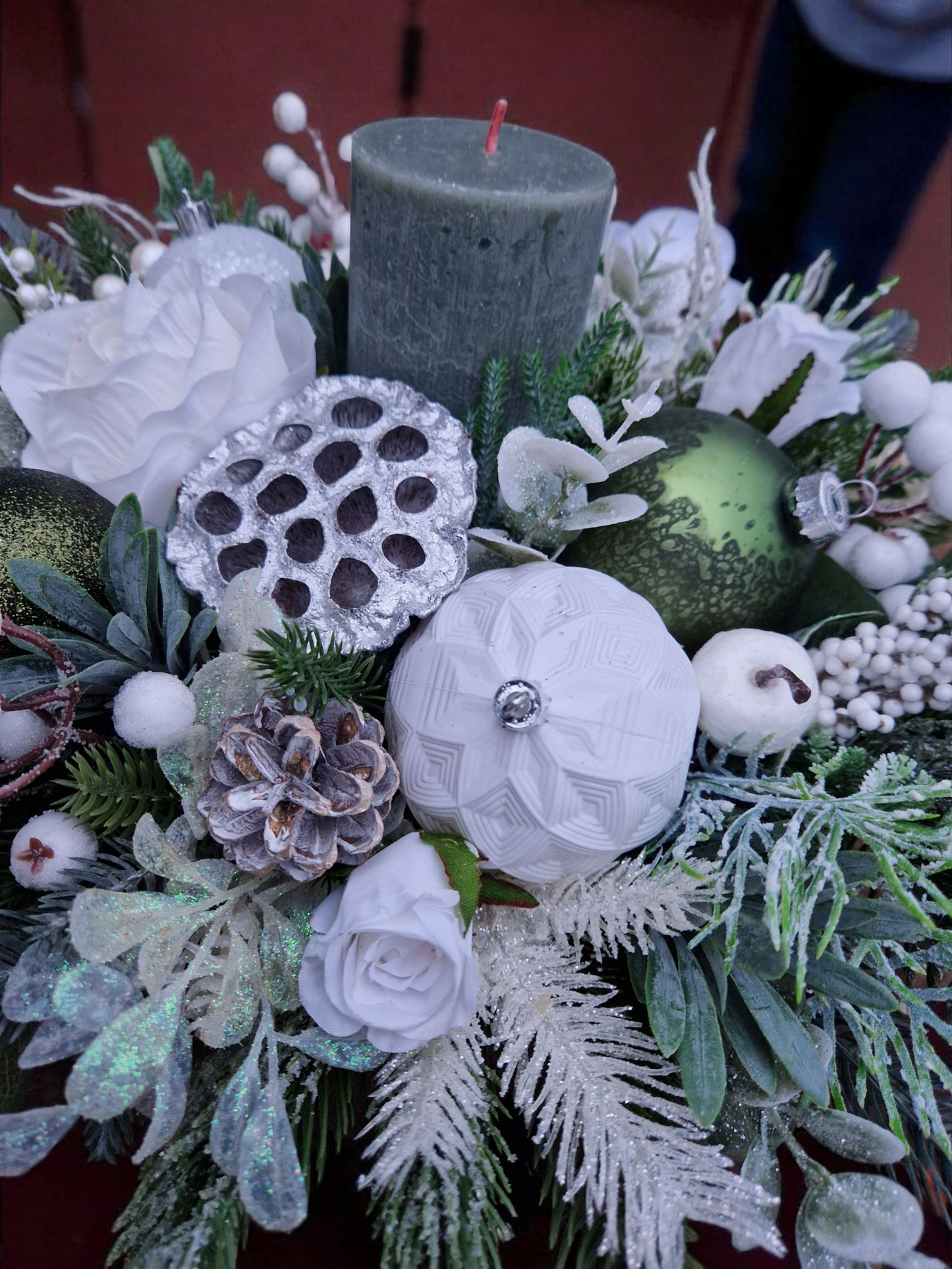 Christmas floral arrangement