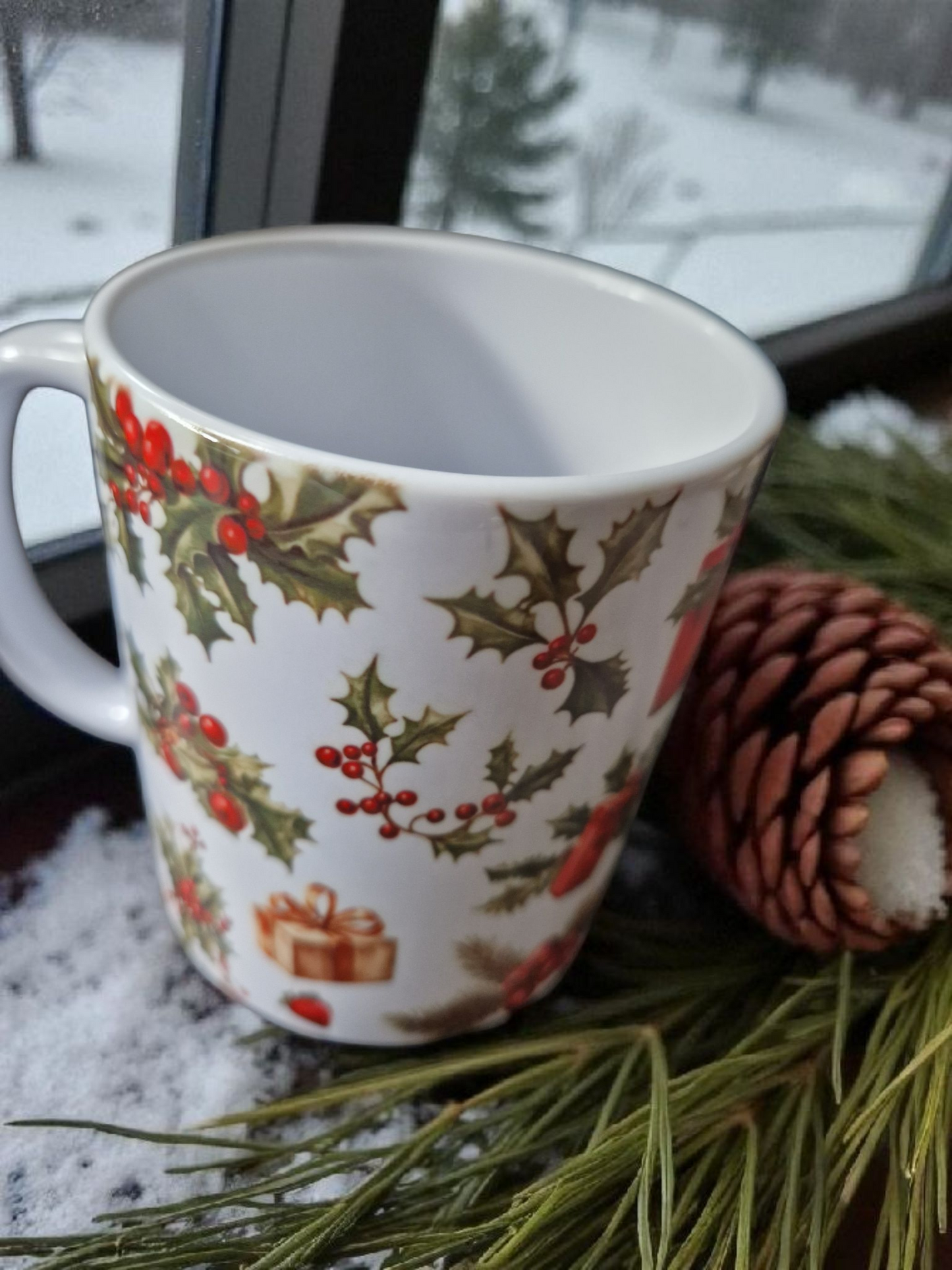 Christmas theme mugs gift box