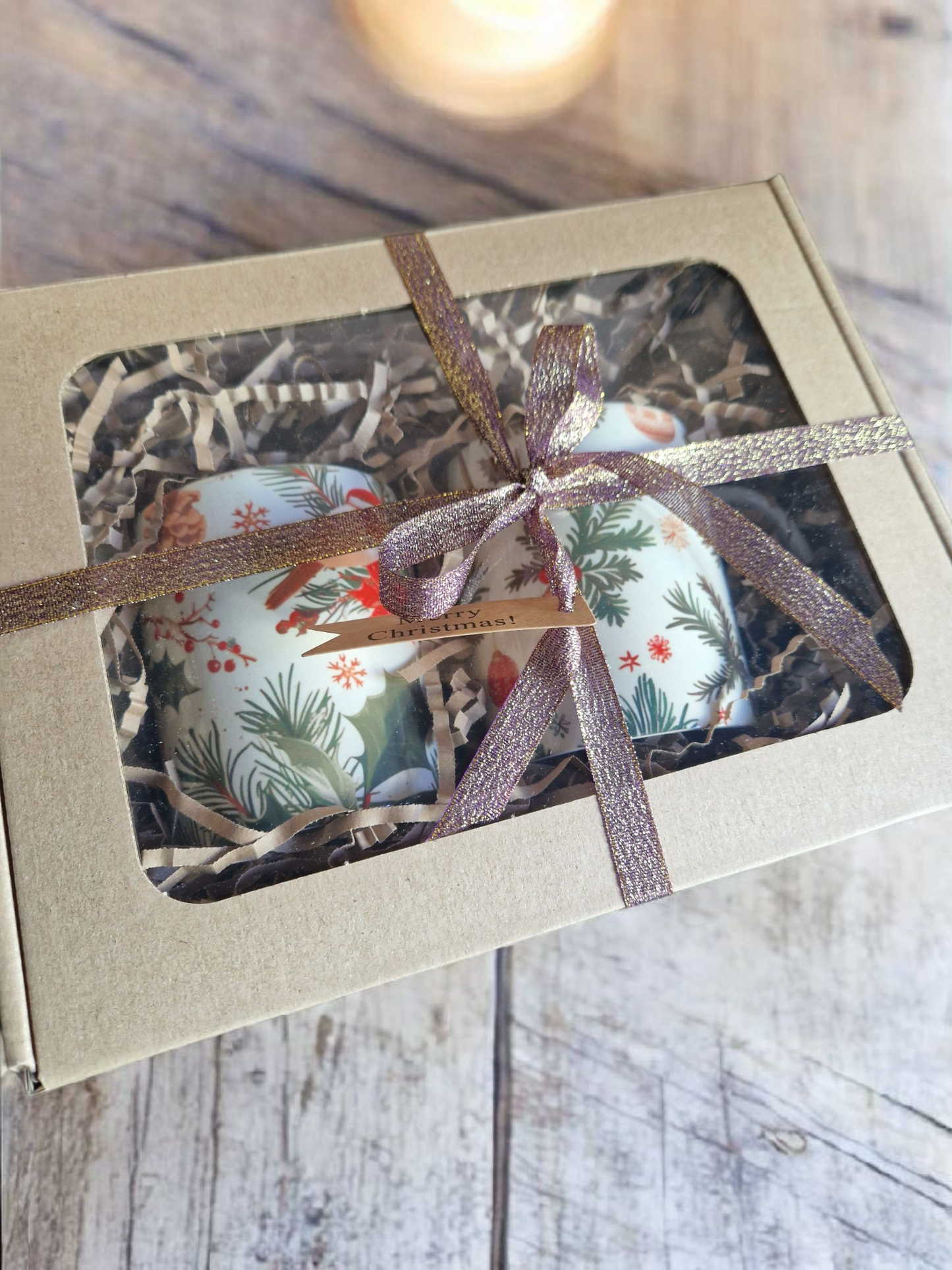 Christmas mugs gift box