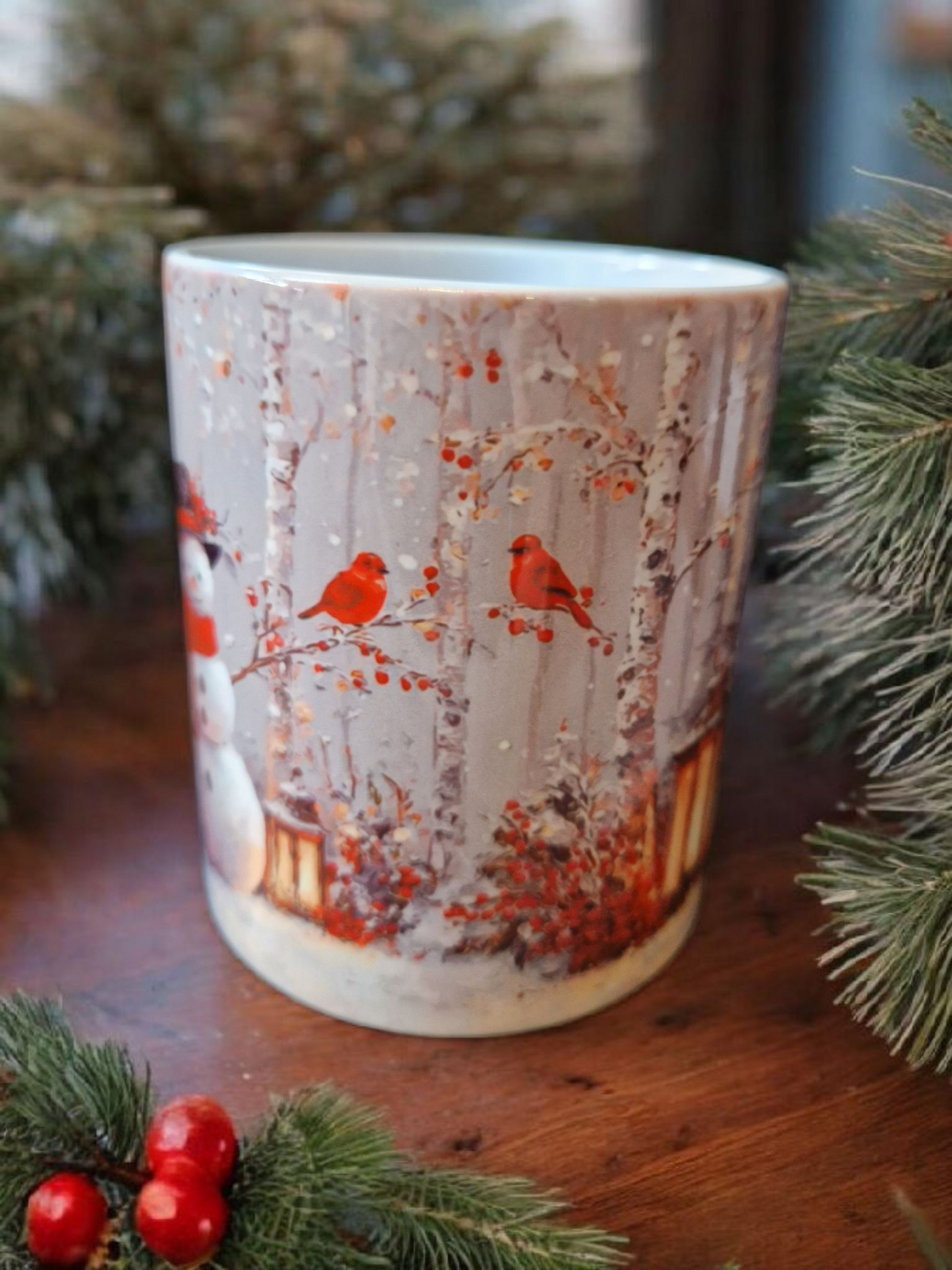 Christmas scene mug