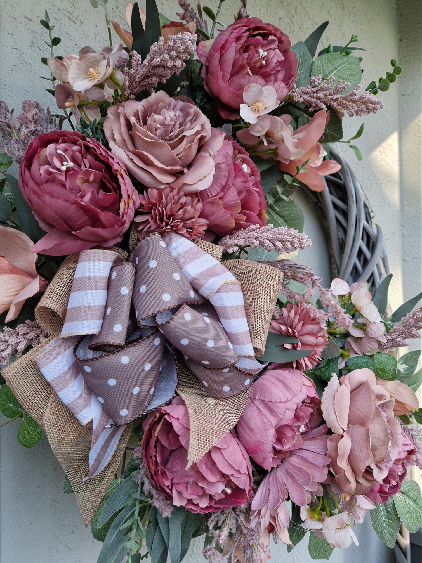 Flower door wreath