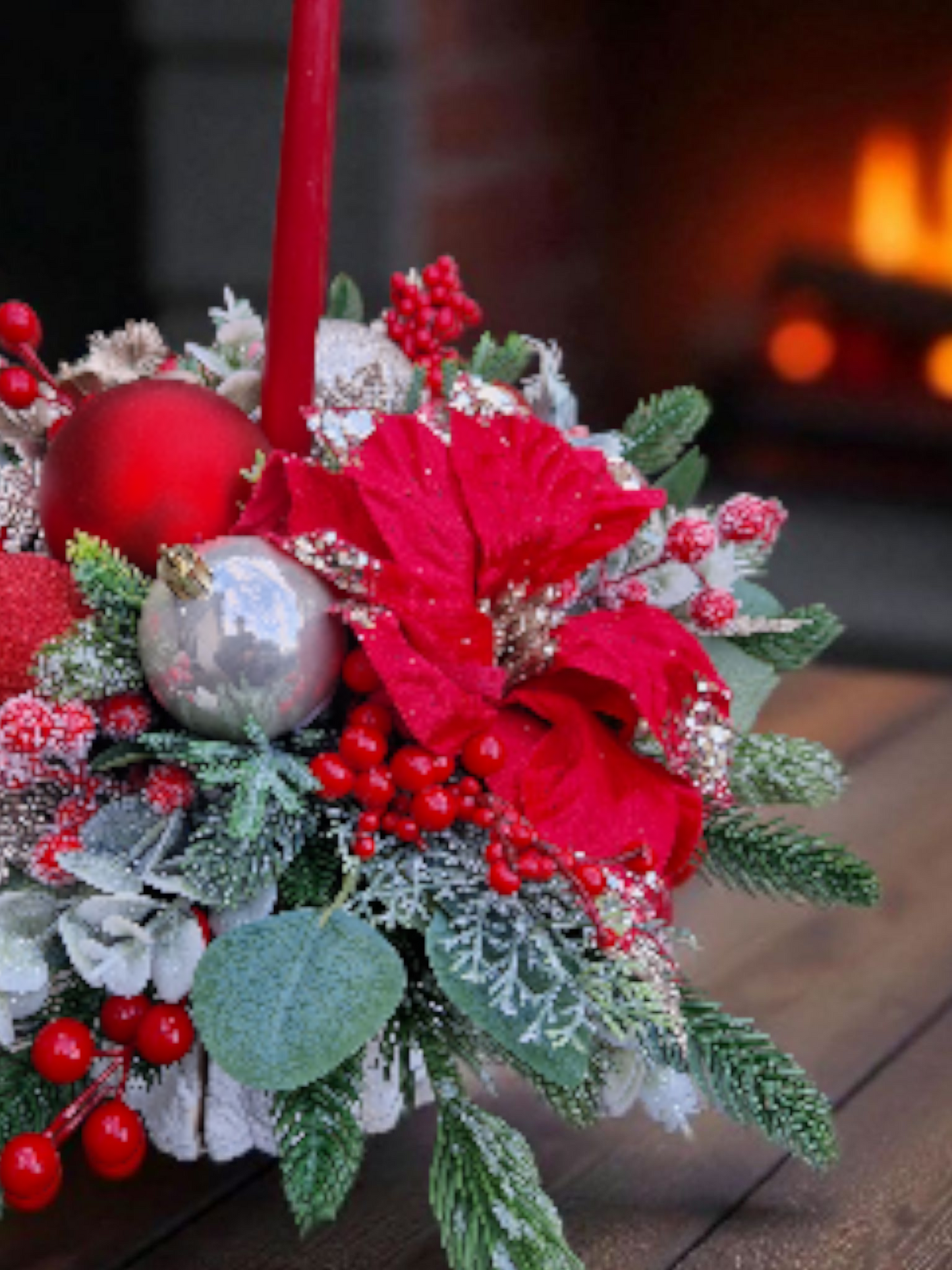 Christmas floral arrangement