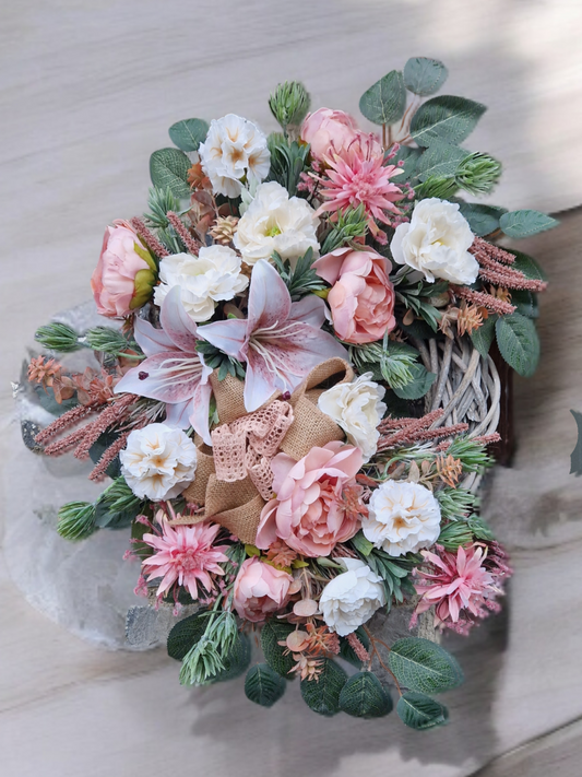 Flower door wreath