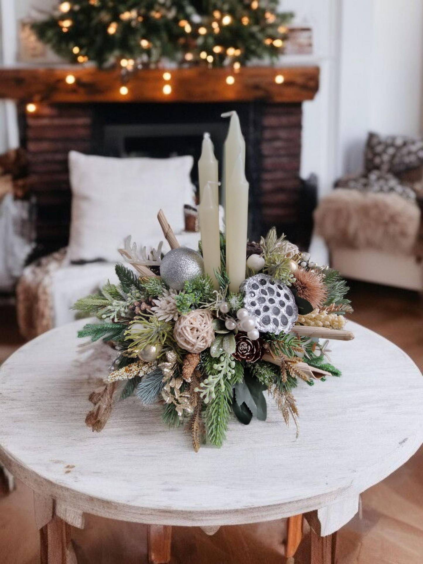 Christmas floral arrangement
