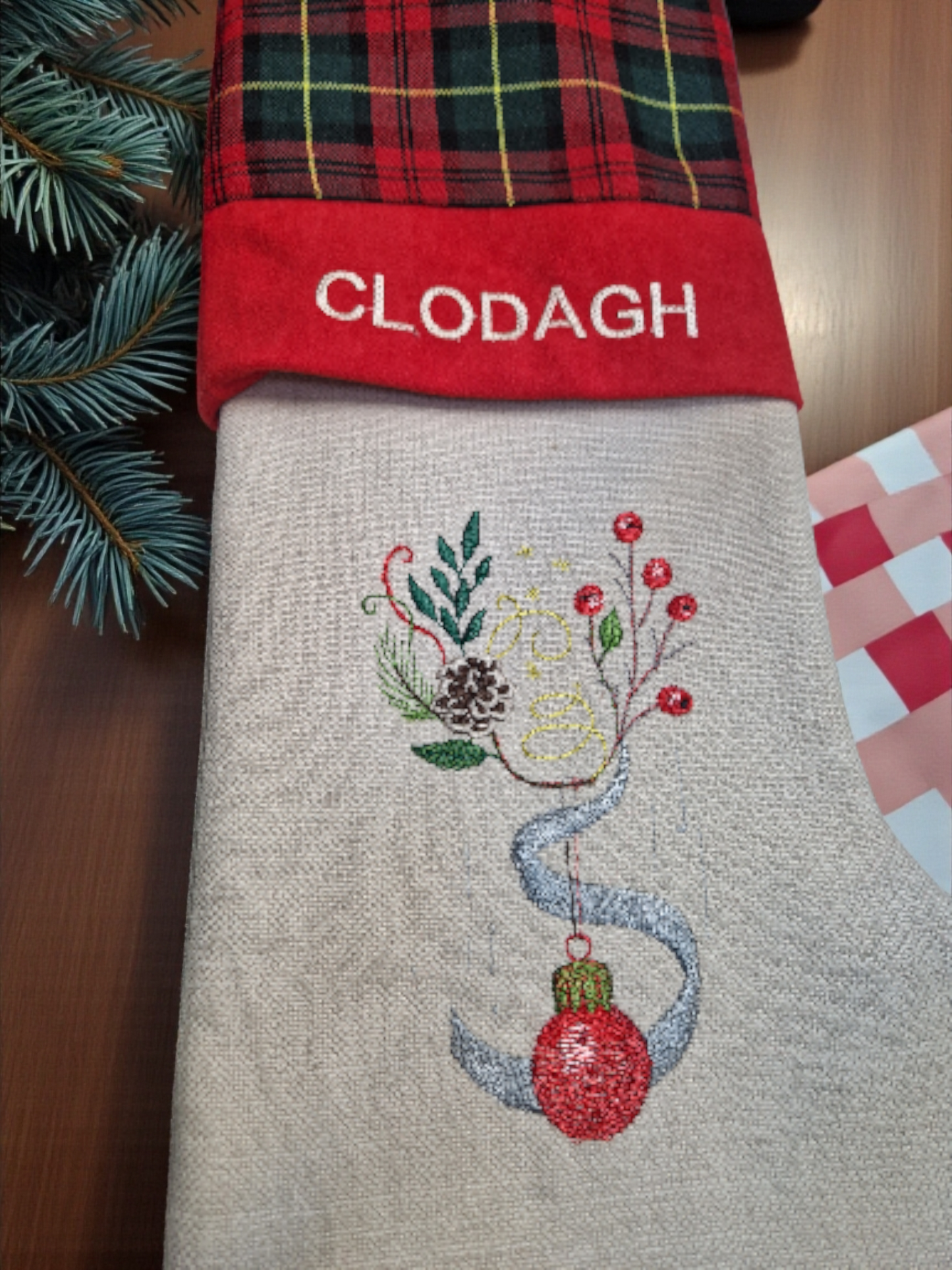 Personalized Christmas stocking