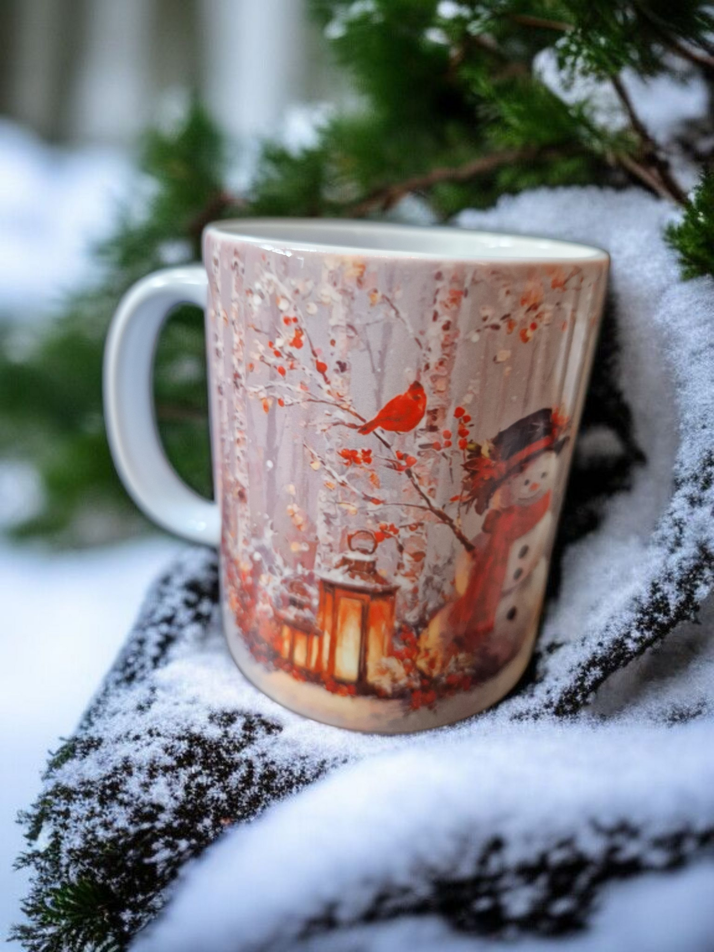 Christmas scene mug