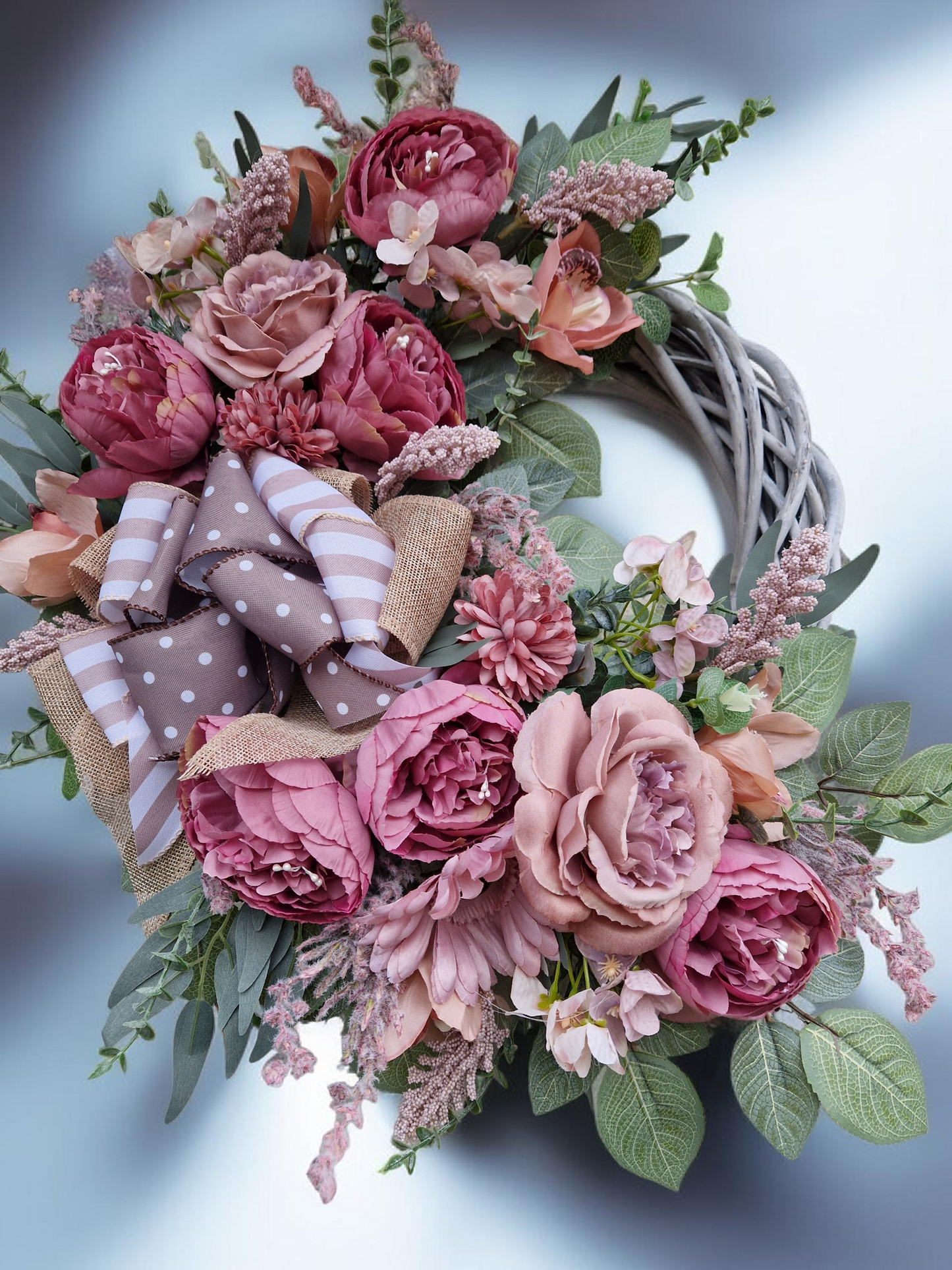 Flower door wreath