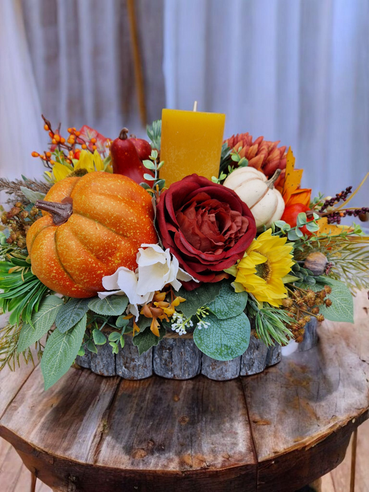 Atumn table centerpiece