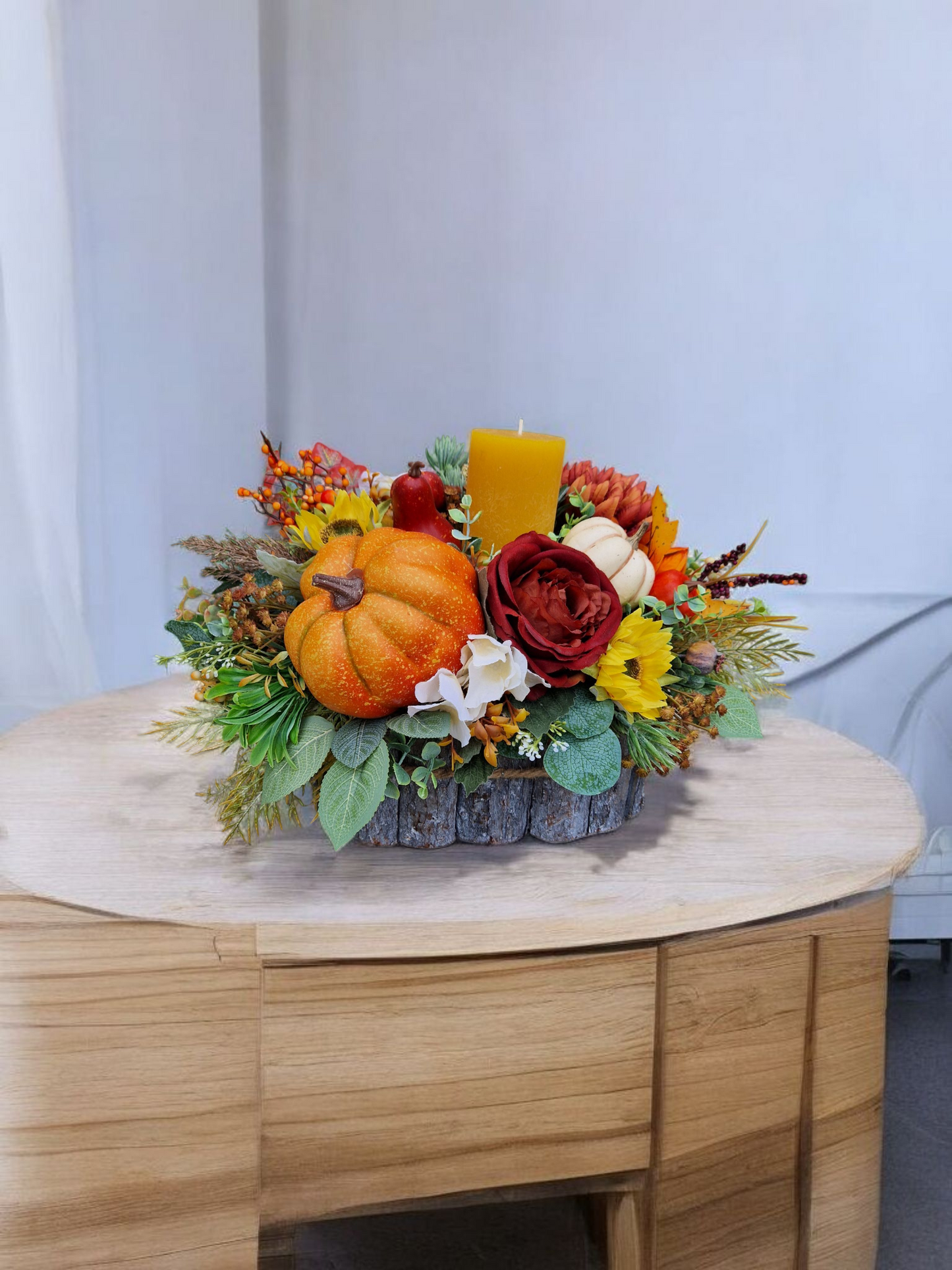 Atumn table centerpiece