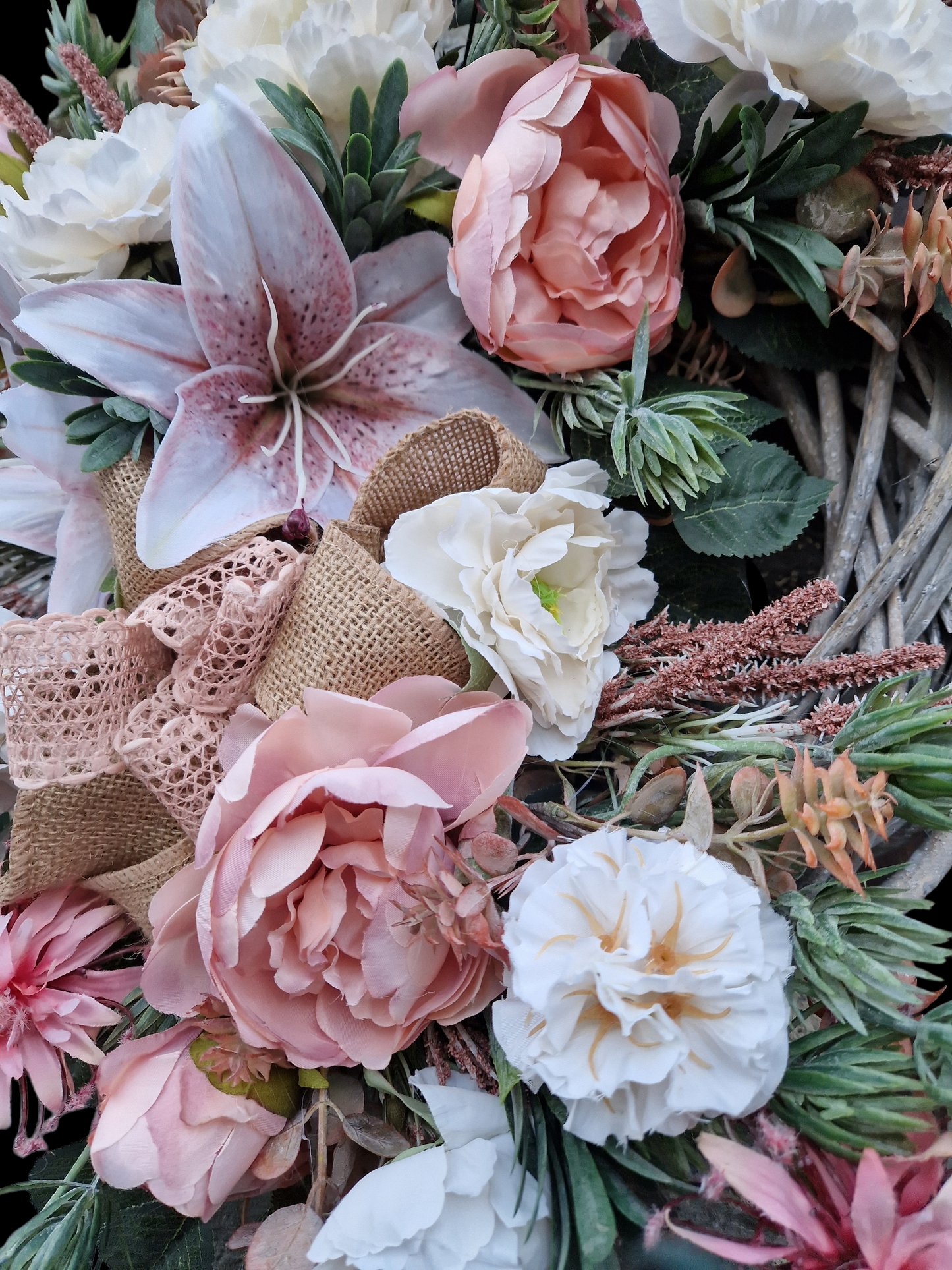 Flower door wreath