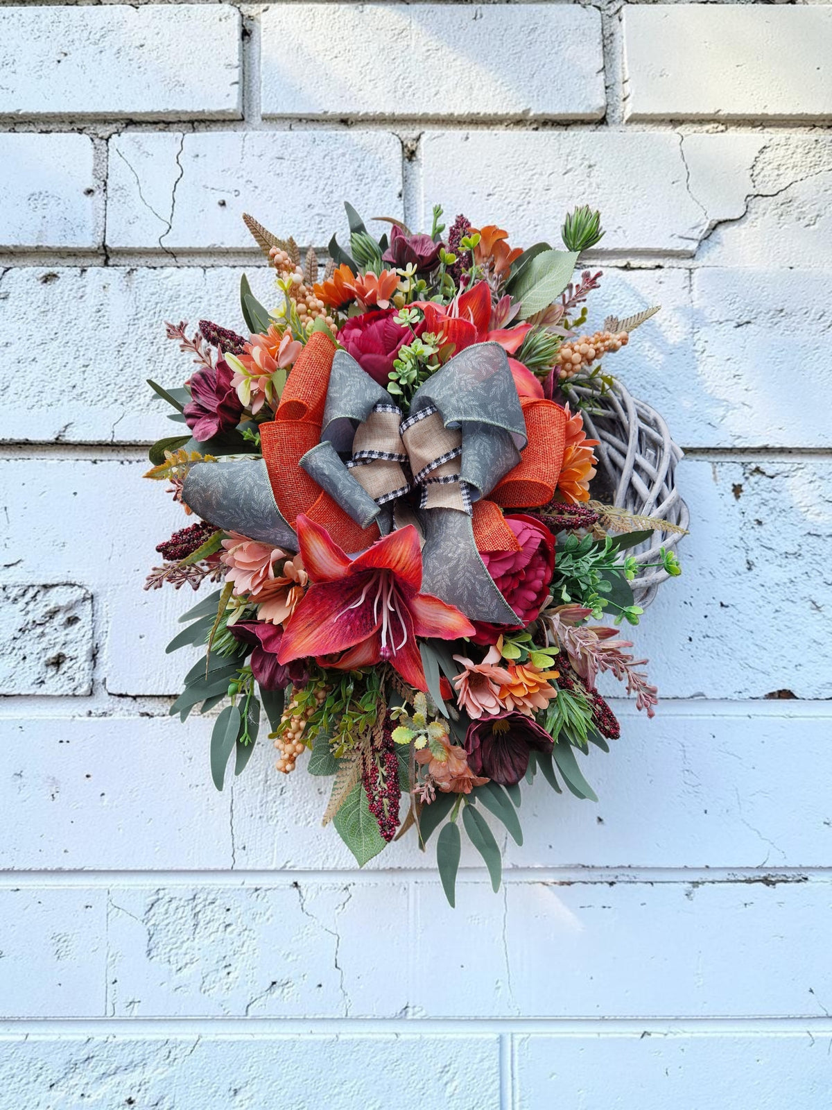Flower door wreath