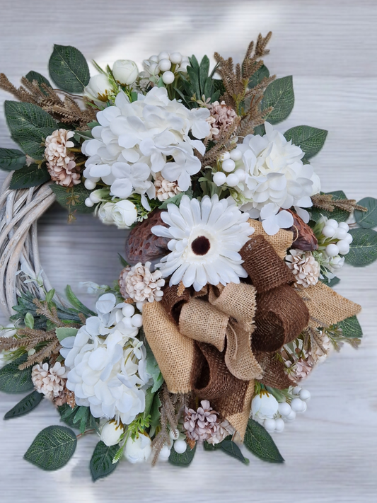 Flower door wreath