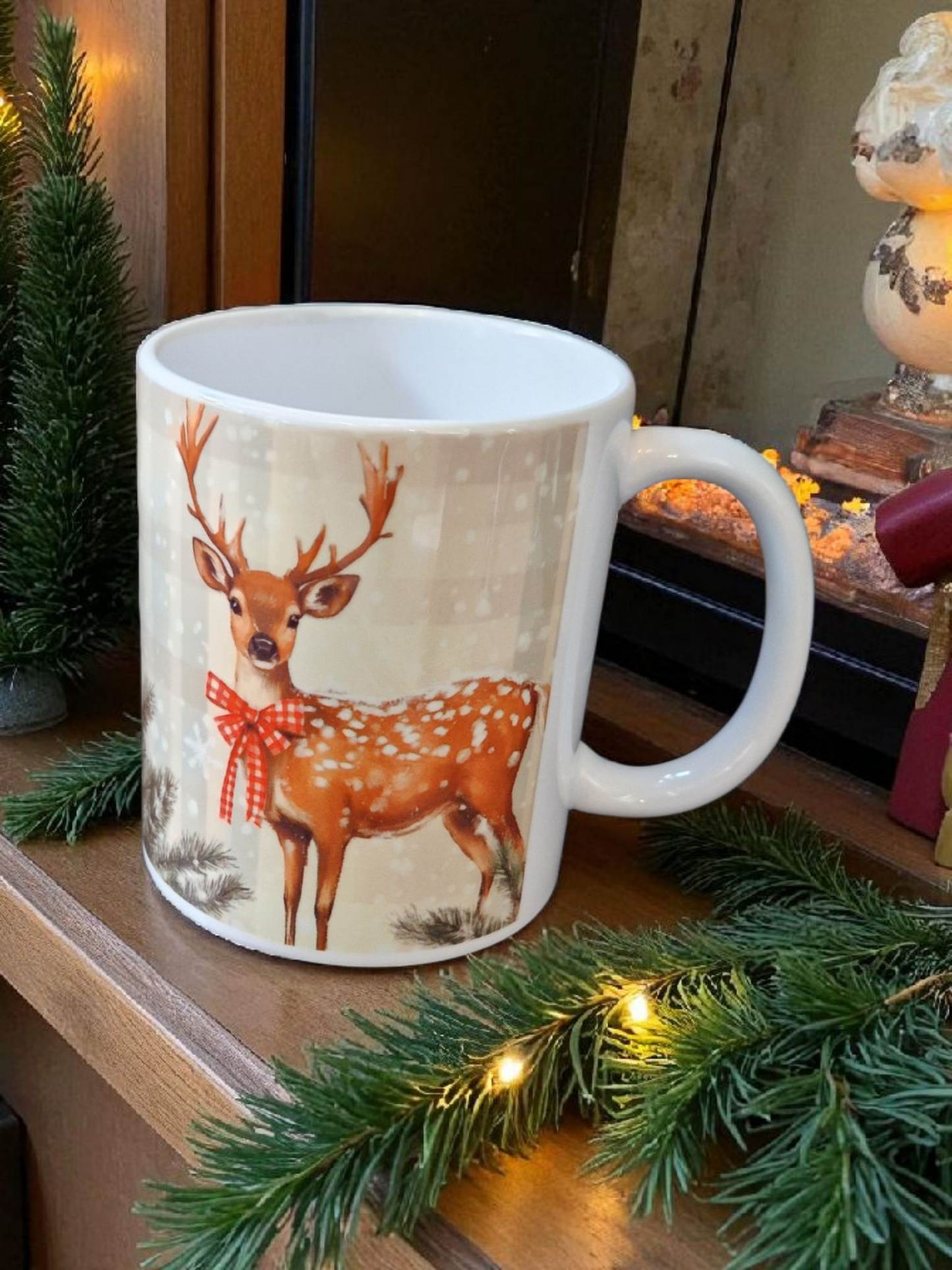 Christmas mug with reindeer