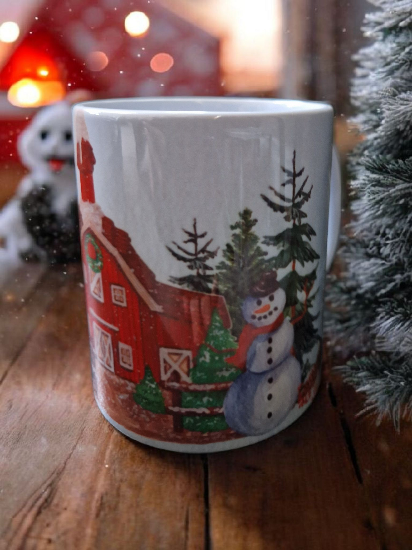 Christmas scene mug