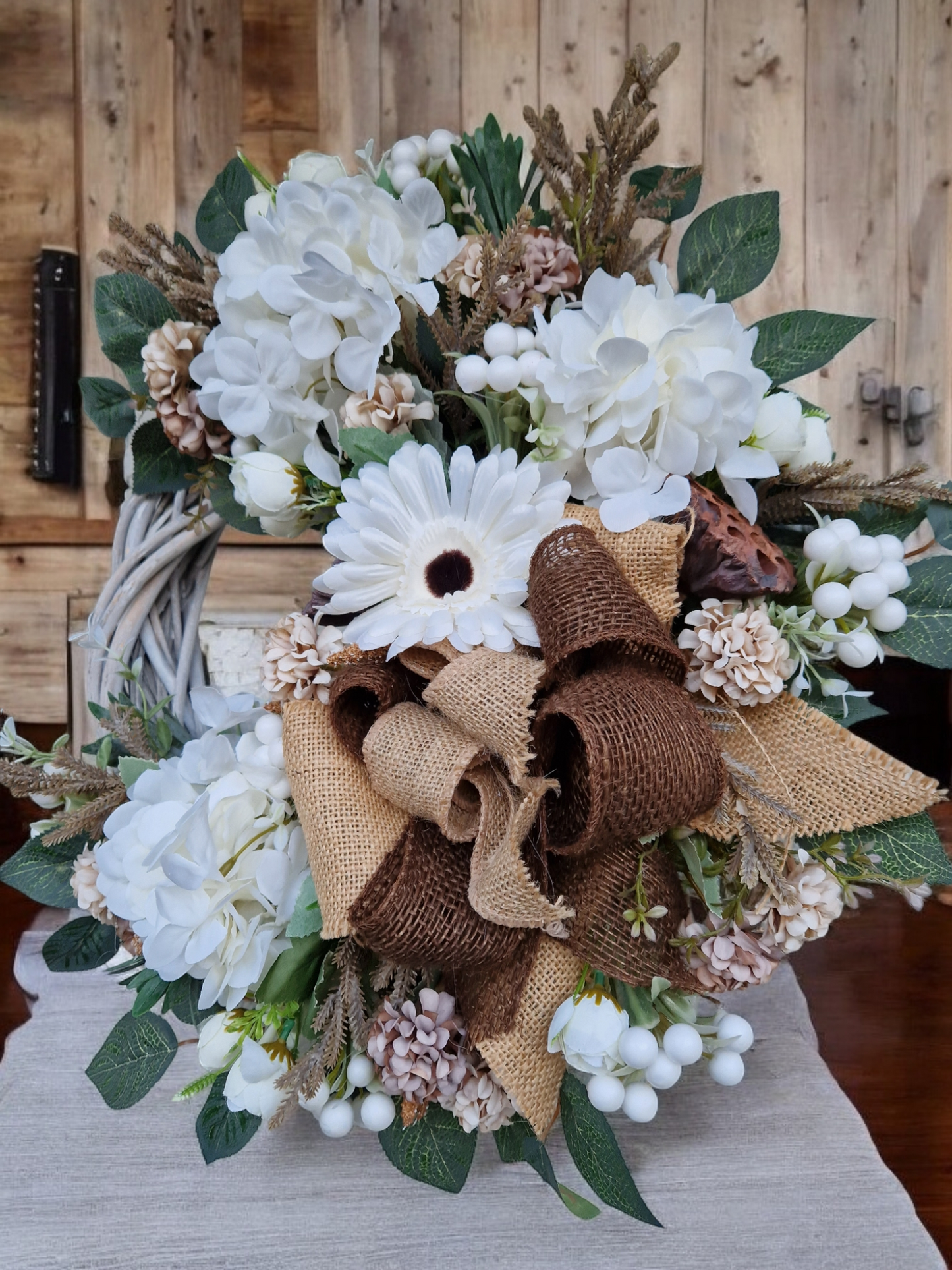 Flower door wreath