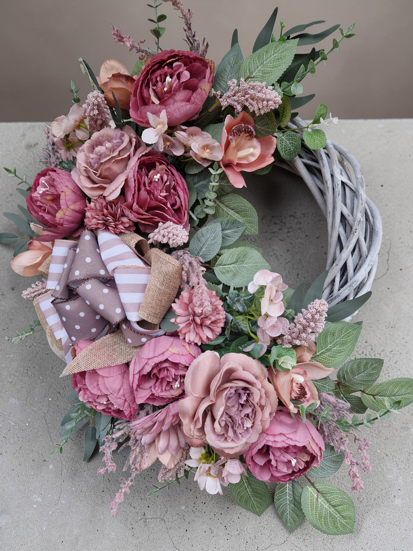 Flower door wreath