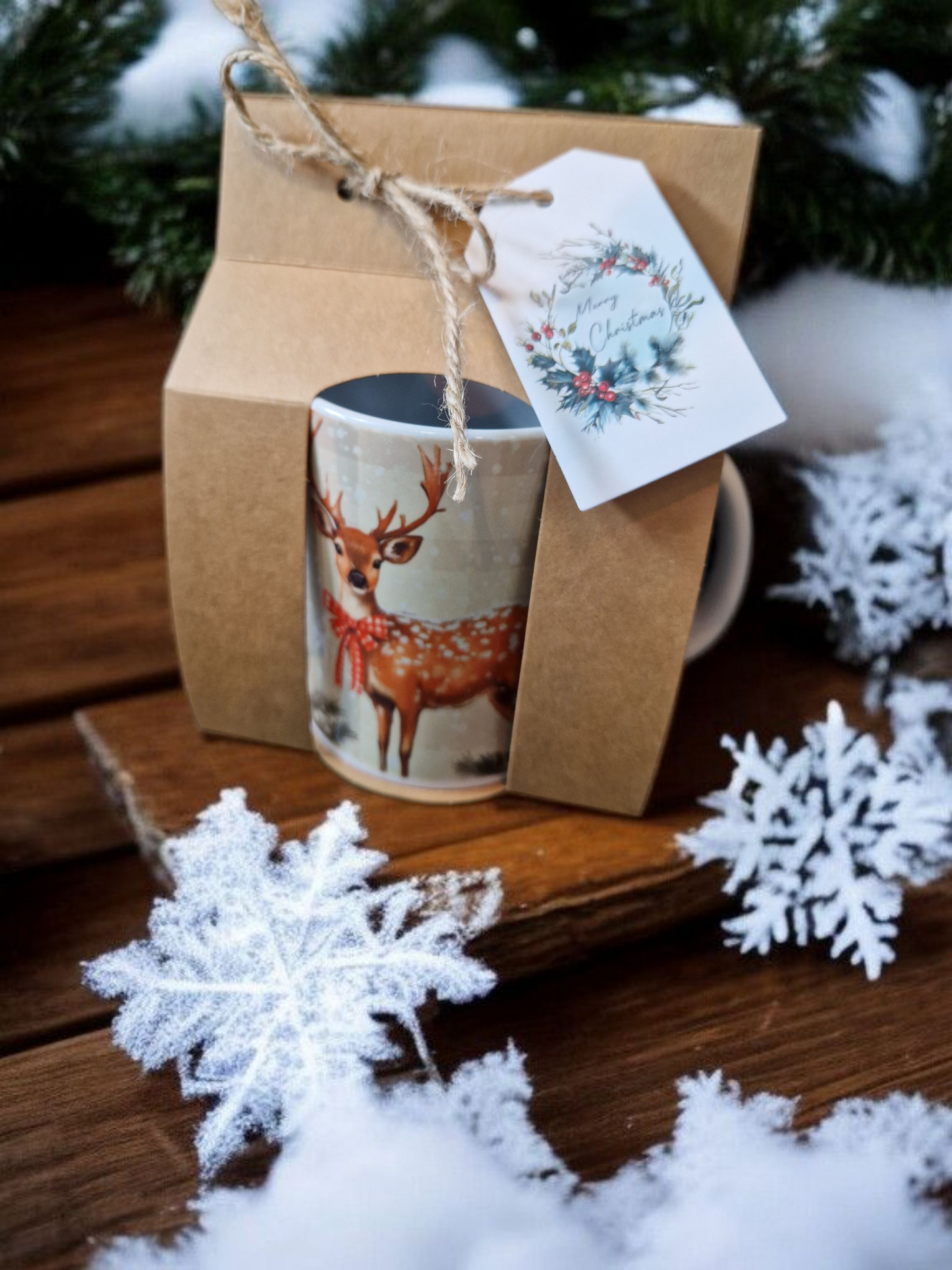 Christmas mug with reindeer