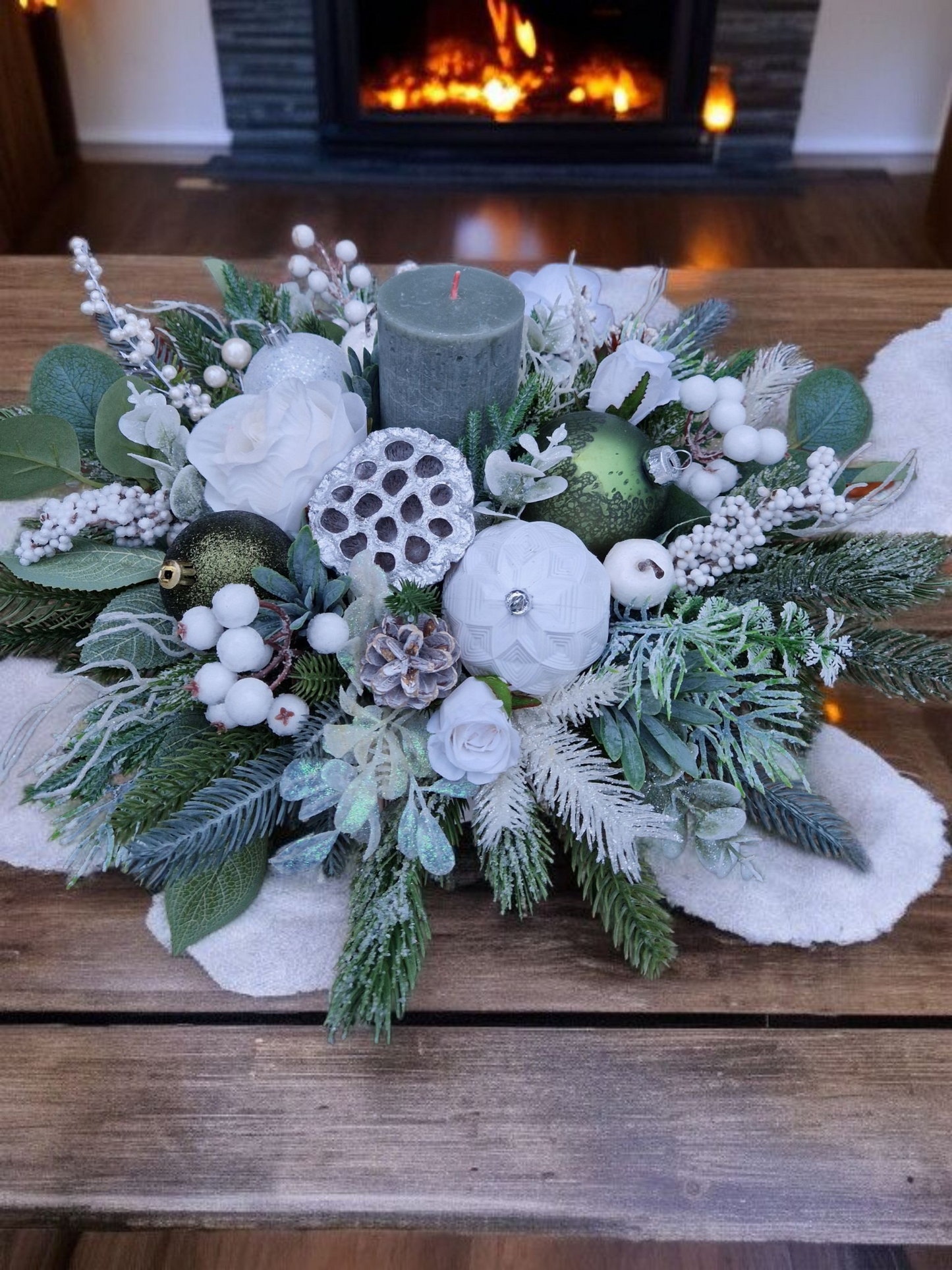 Christmas floral arrangement