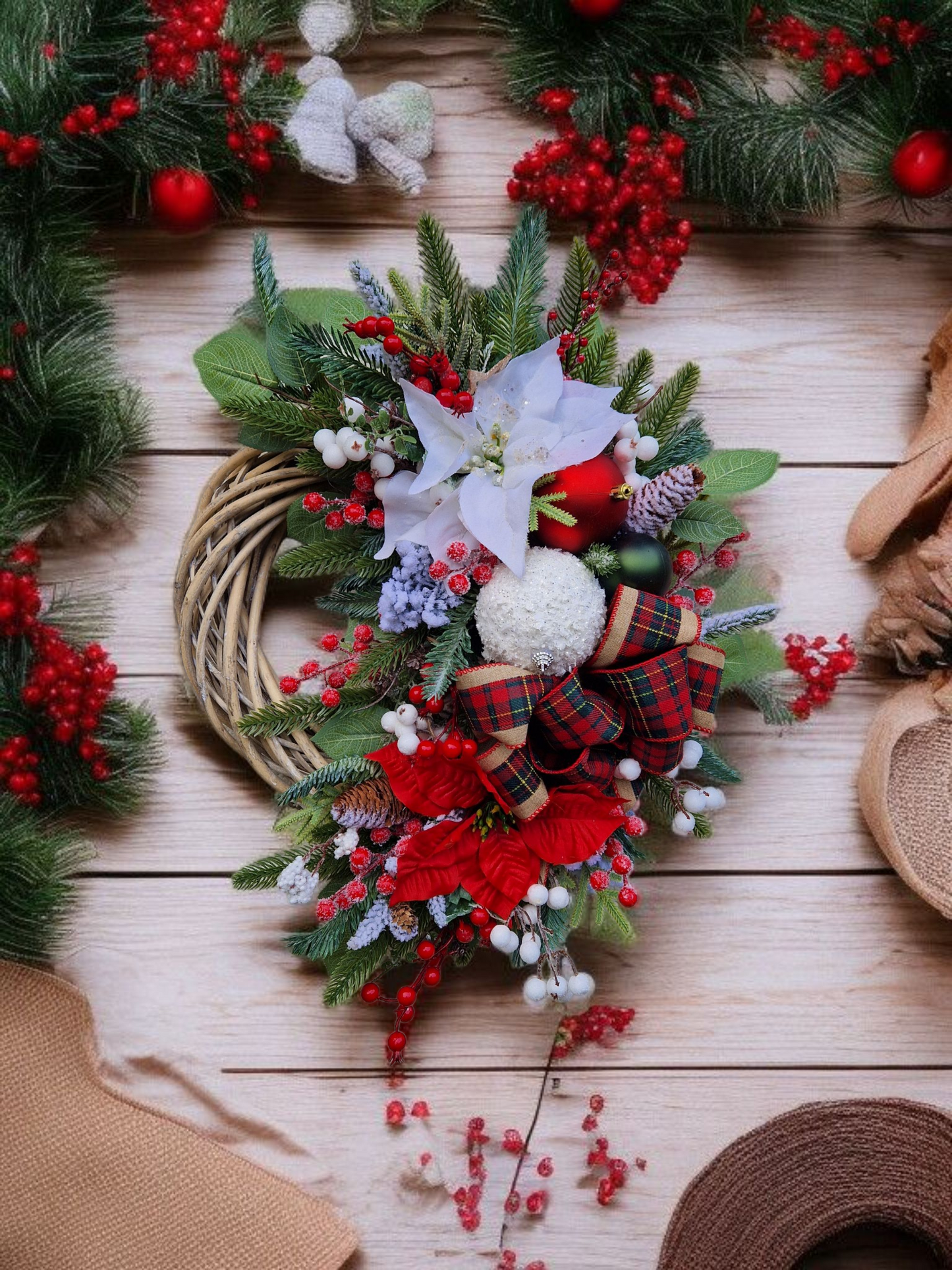 Christmas door wreath