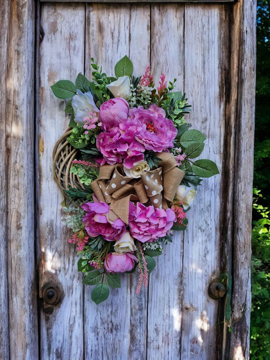 Flower door wreath