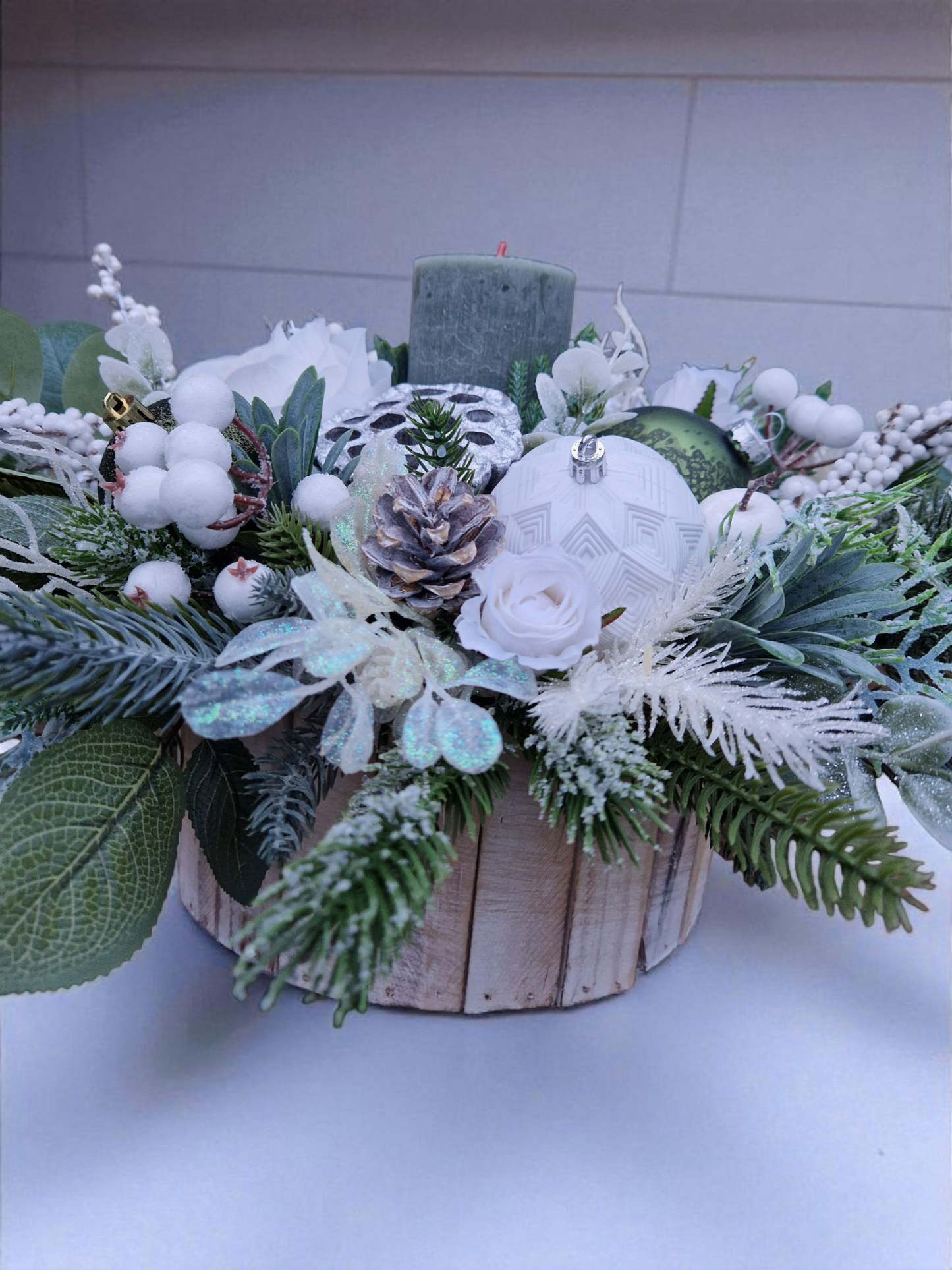 Christmas floral arrangement