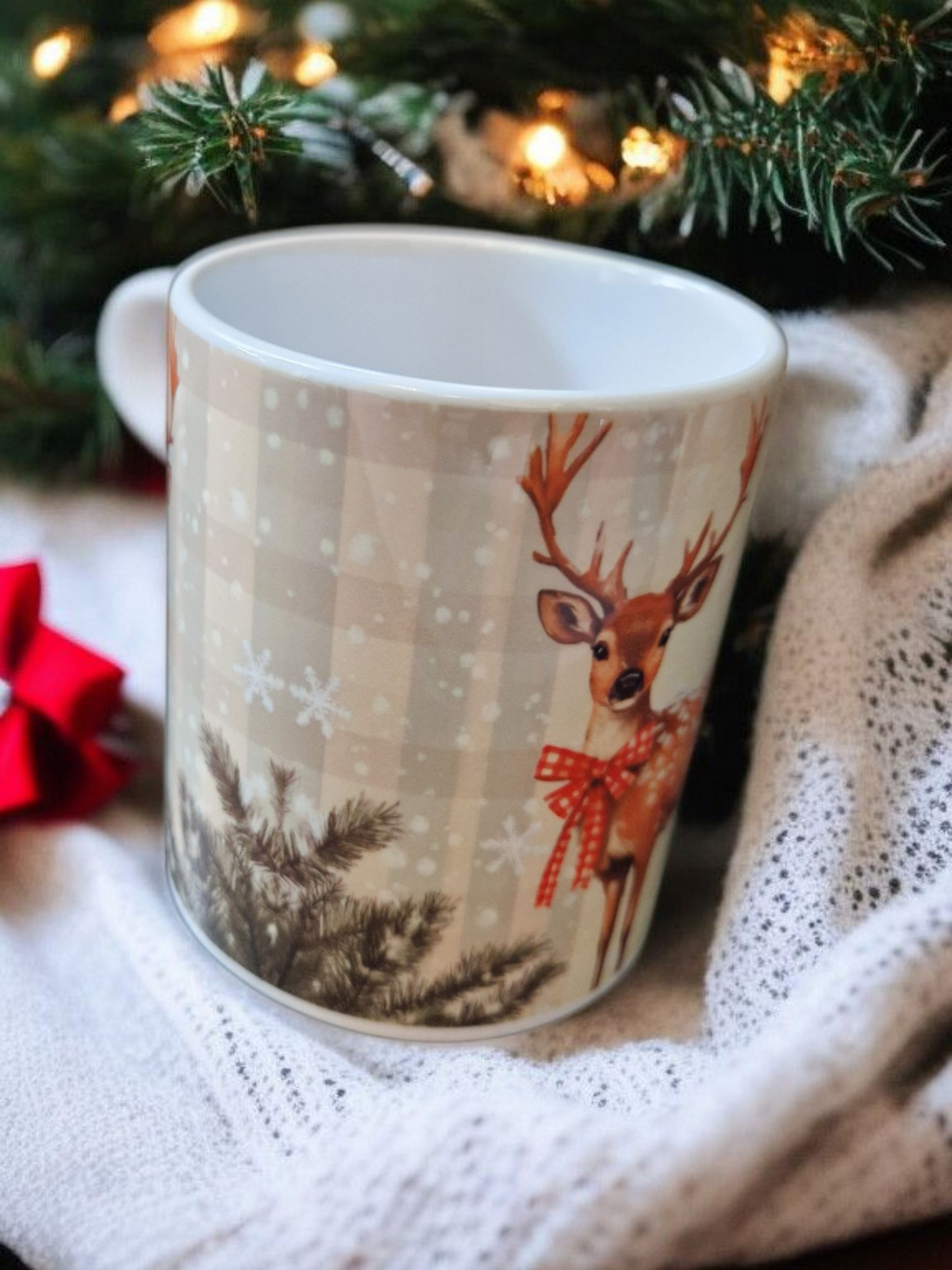 Christmas mug with reindeer