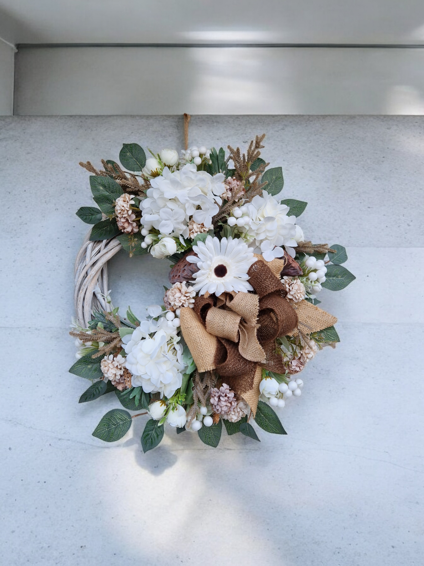 Flower door wreath