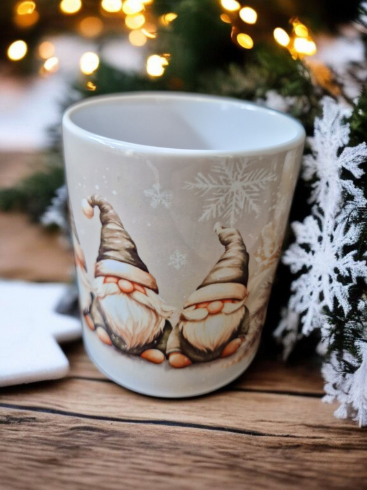 Christmas gnomes mug