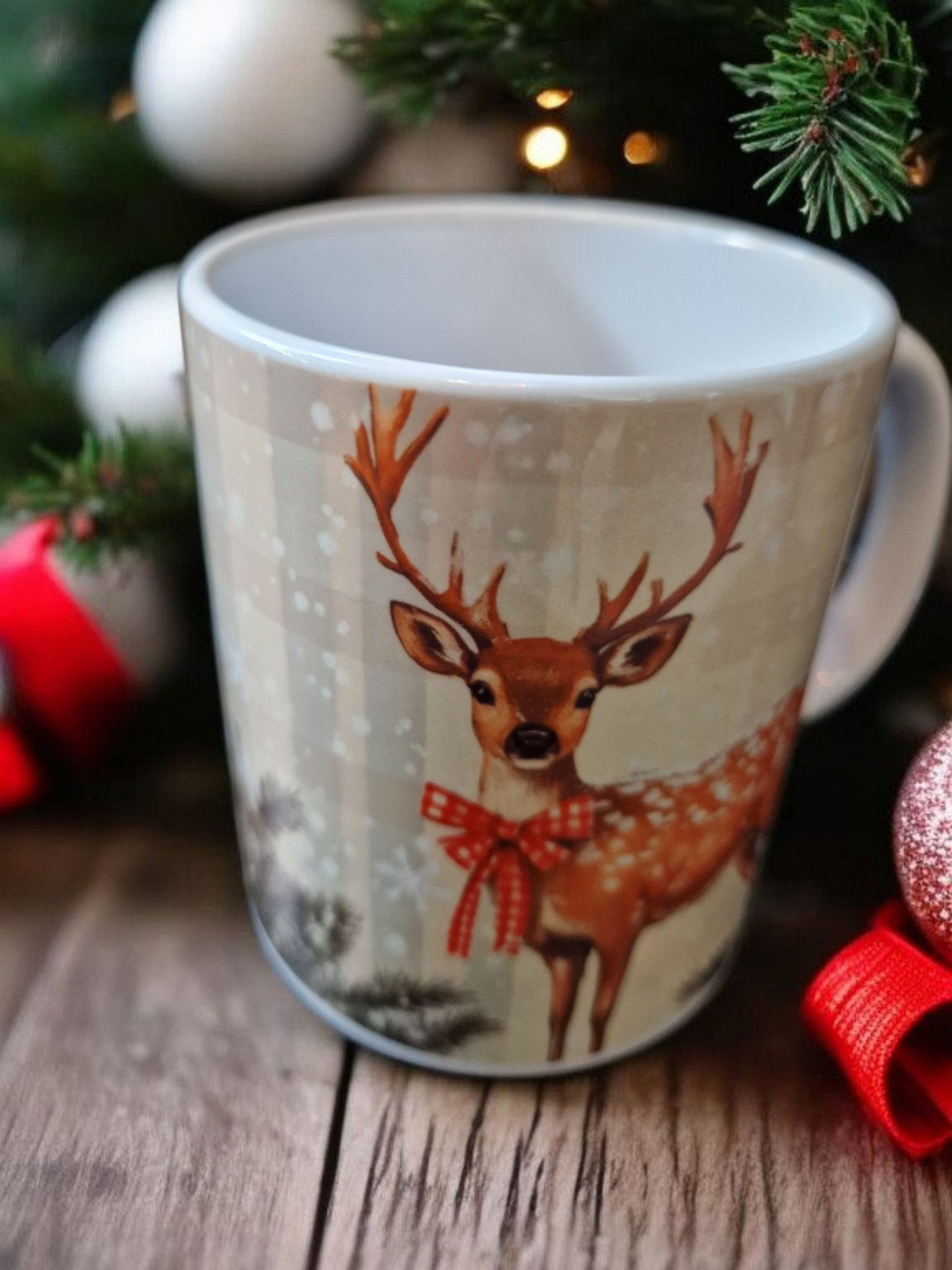 Christmas mug with reindeer