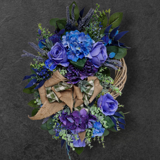 Flower door wreath