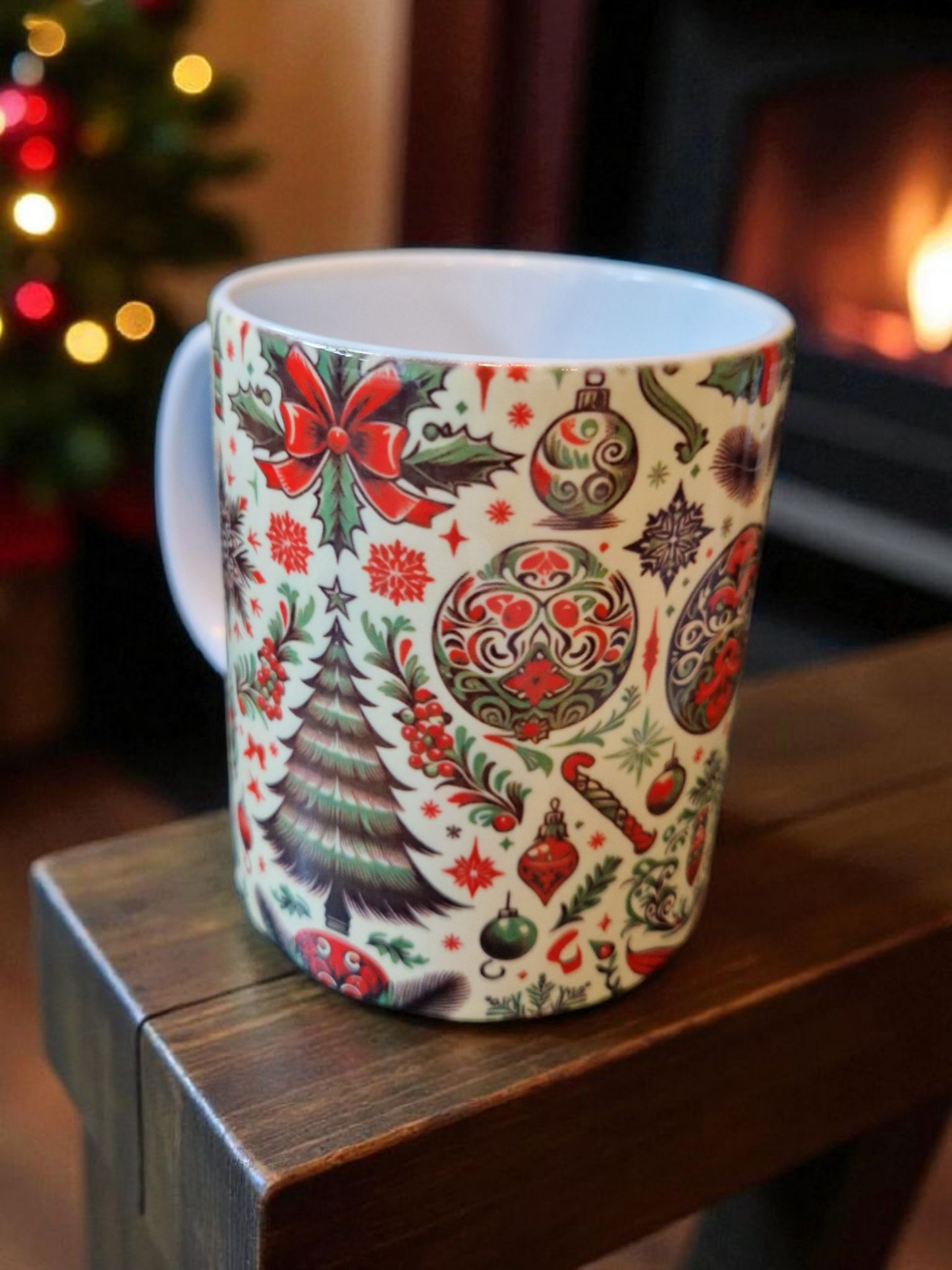 Christmas theme mugs gift box