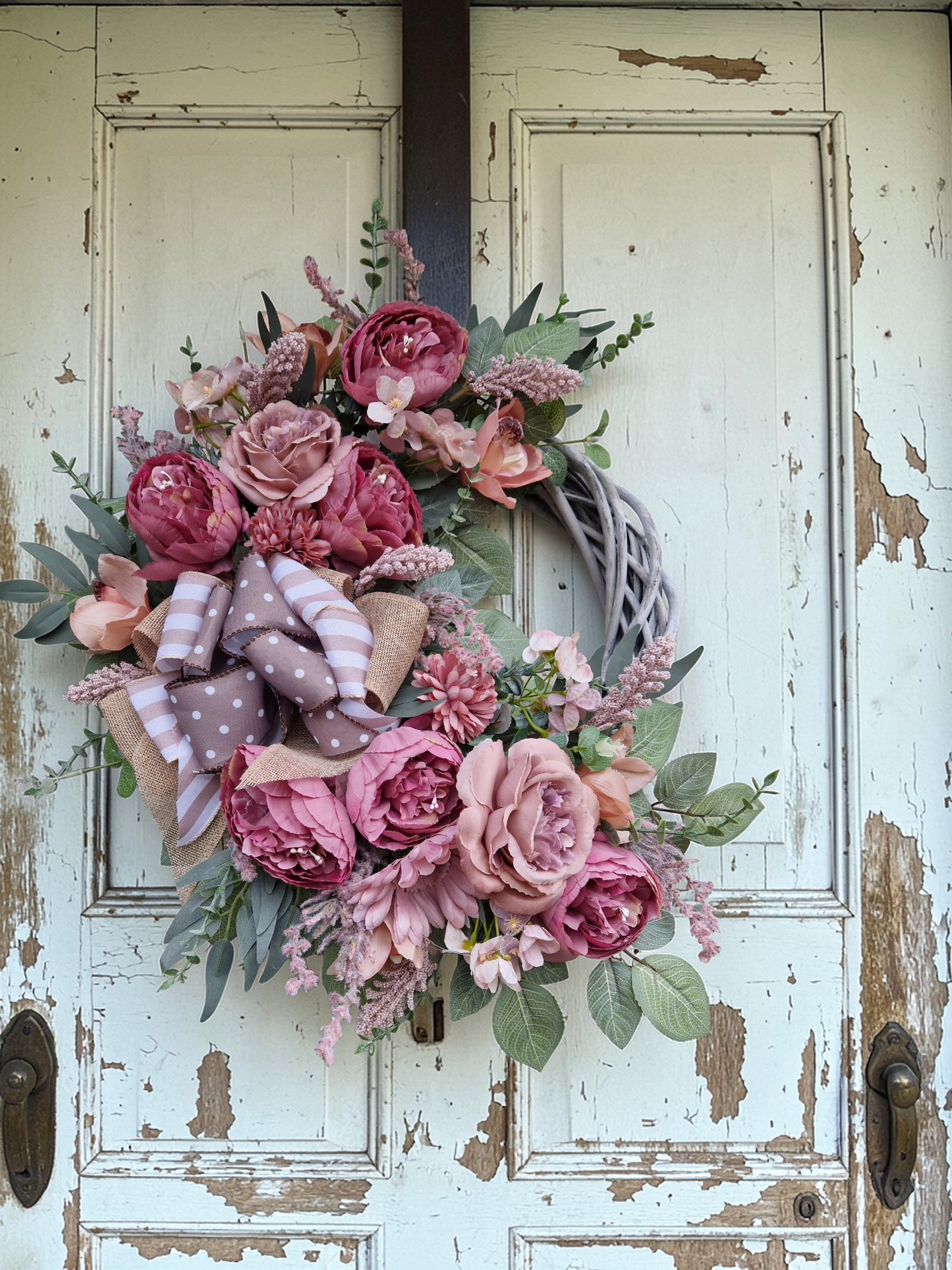 Flower door wreath