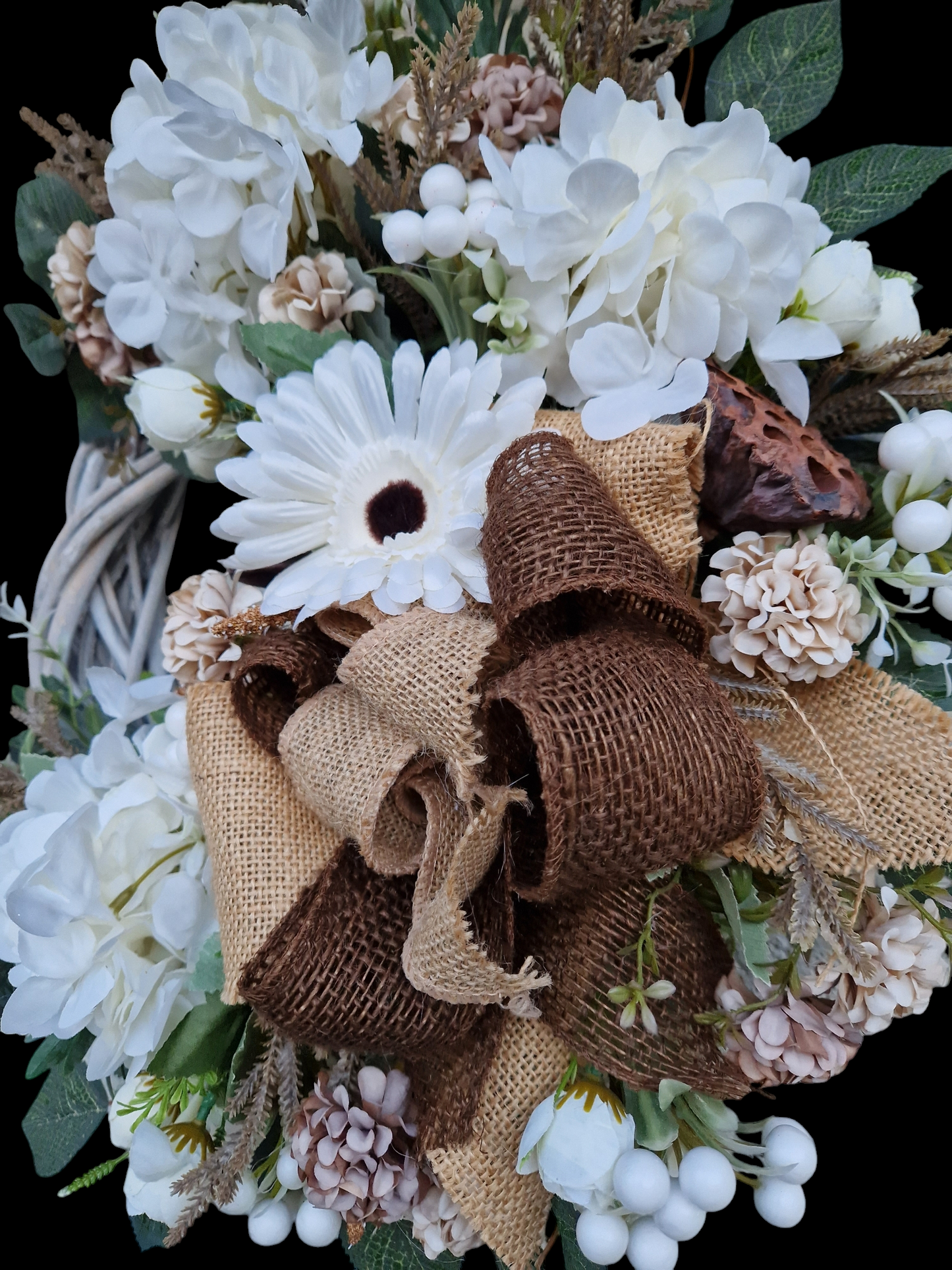 Flower door wreath