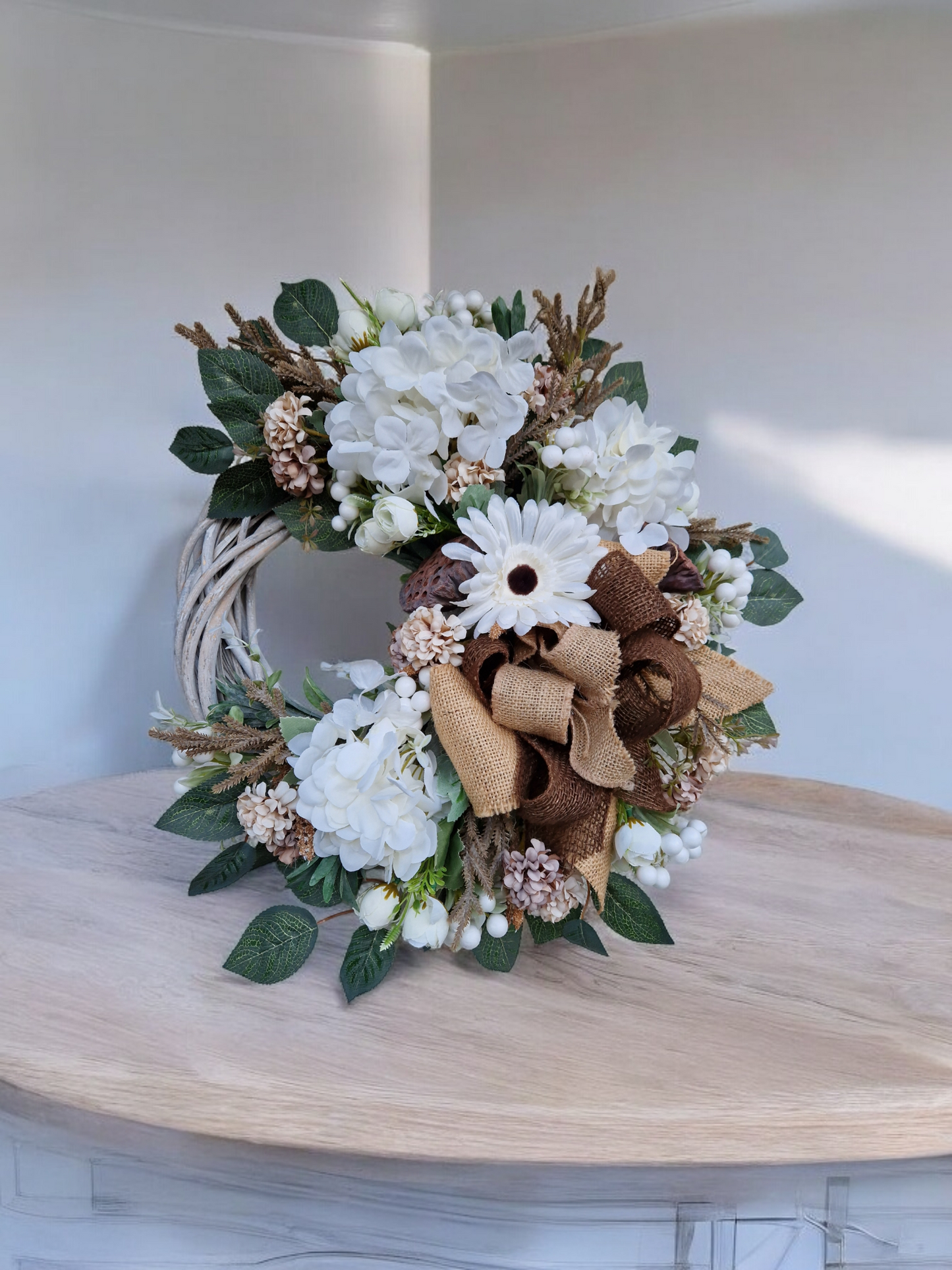 Flower door wreath