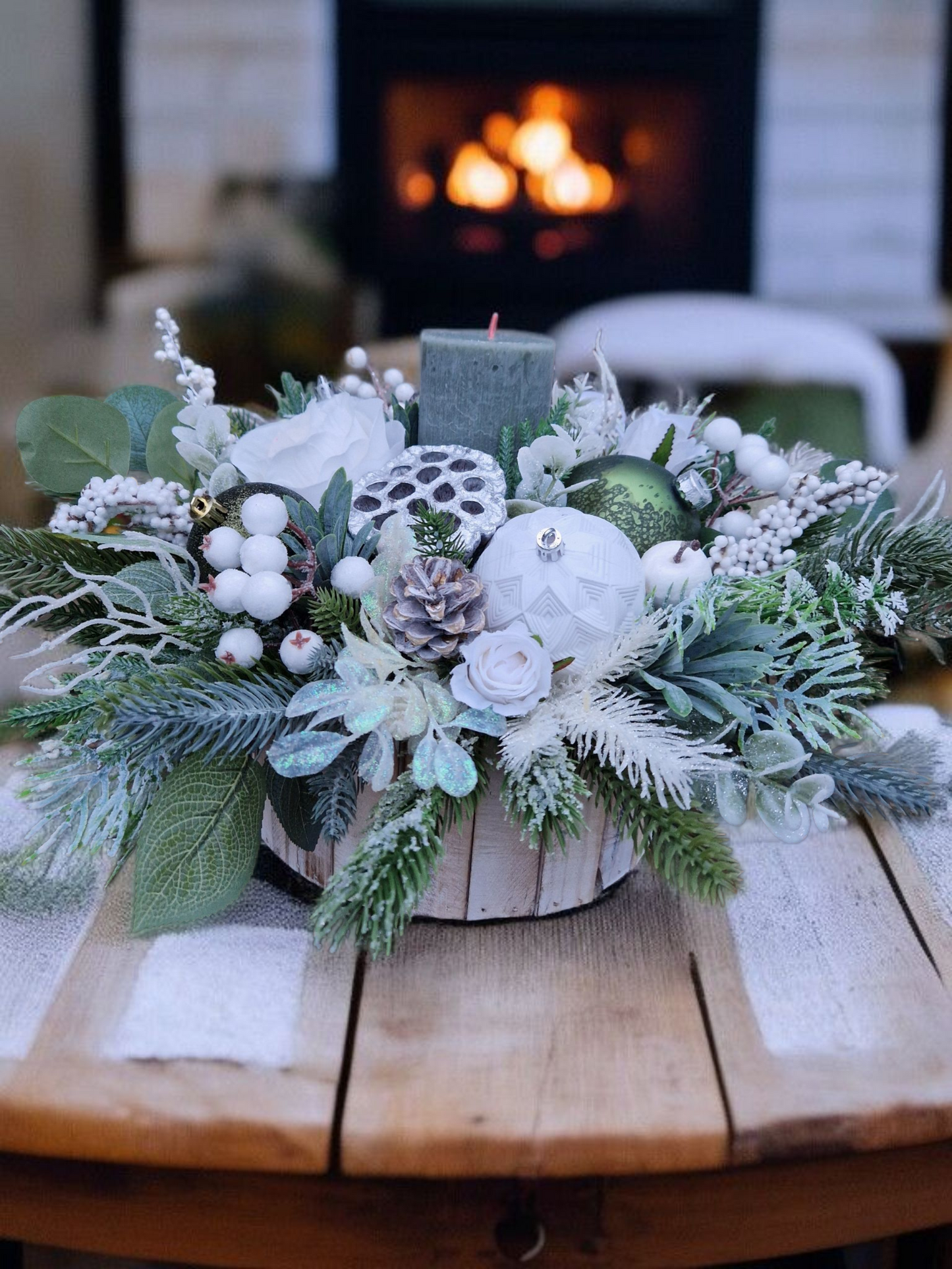 Christmas floral arrangement