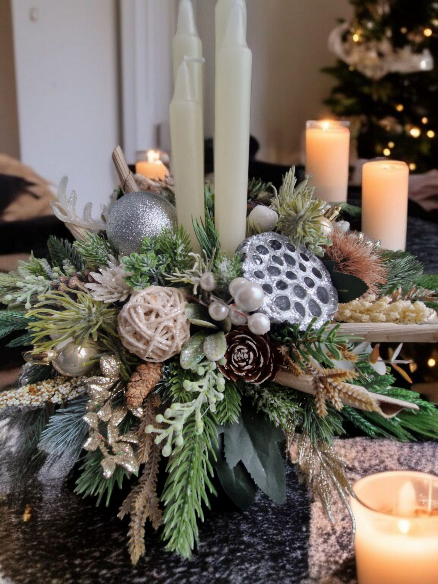 Christmas floral arrangement