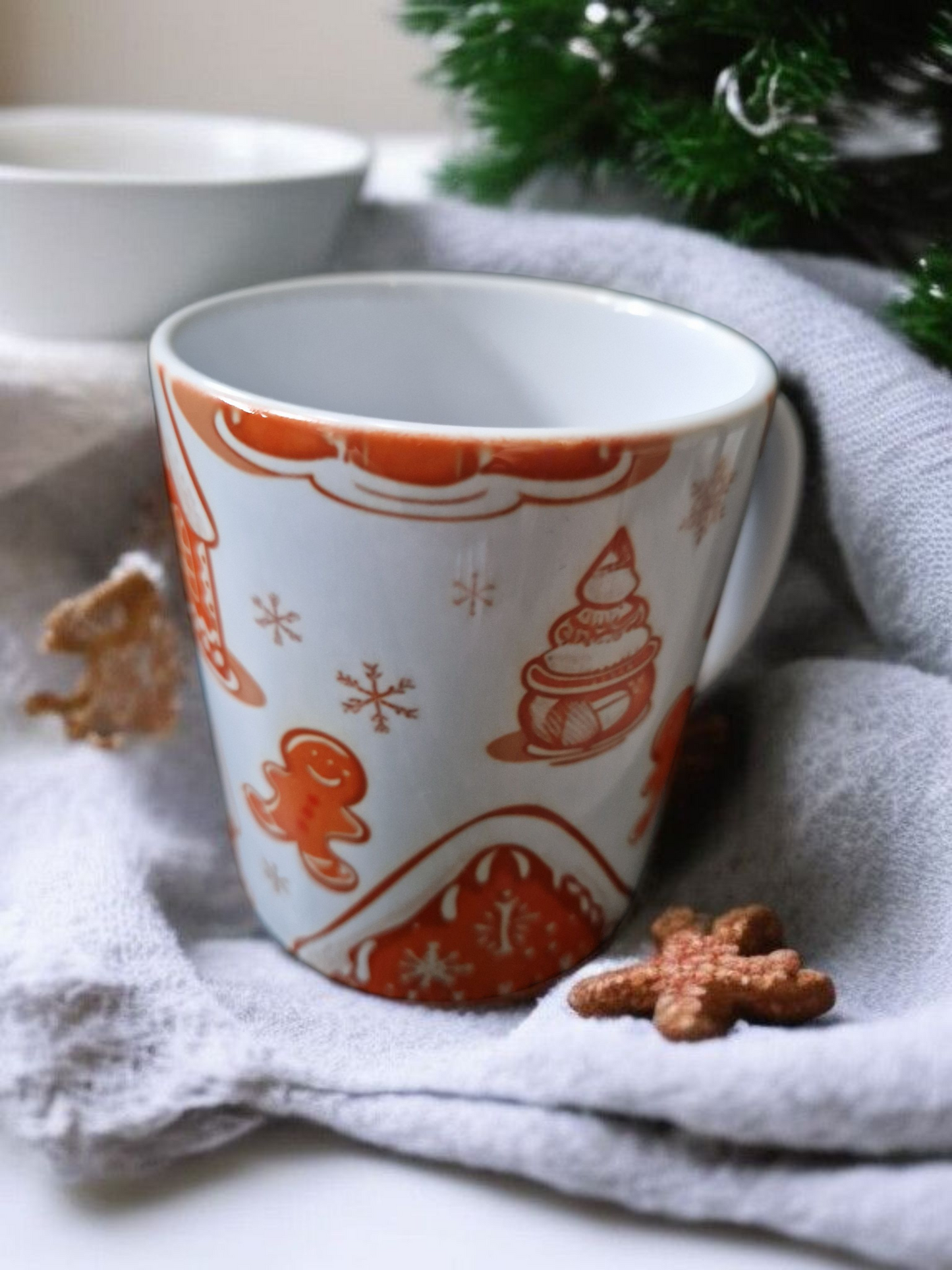 Gingerbread Christmas mugs gift box