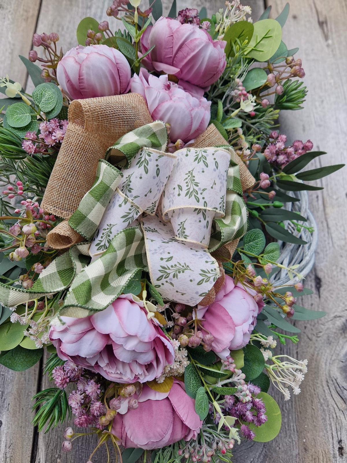 Flower door wreath