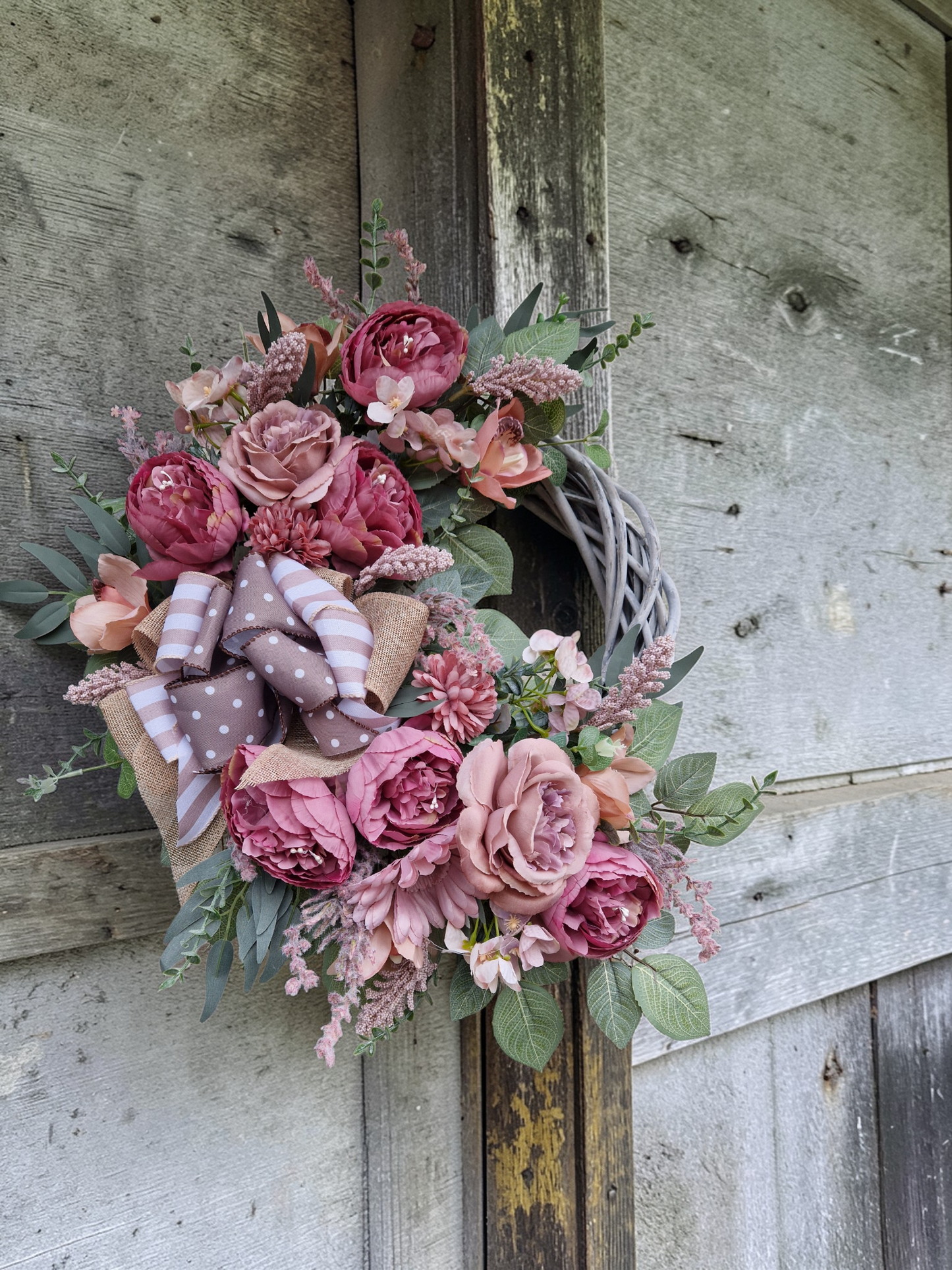 Flower door wreath