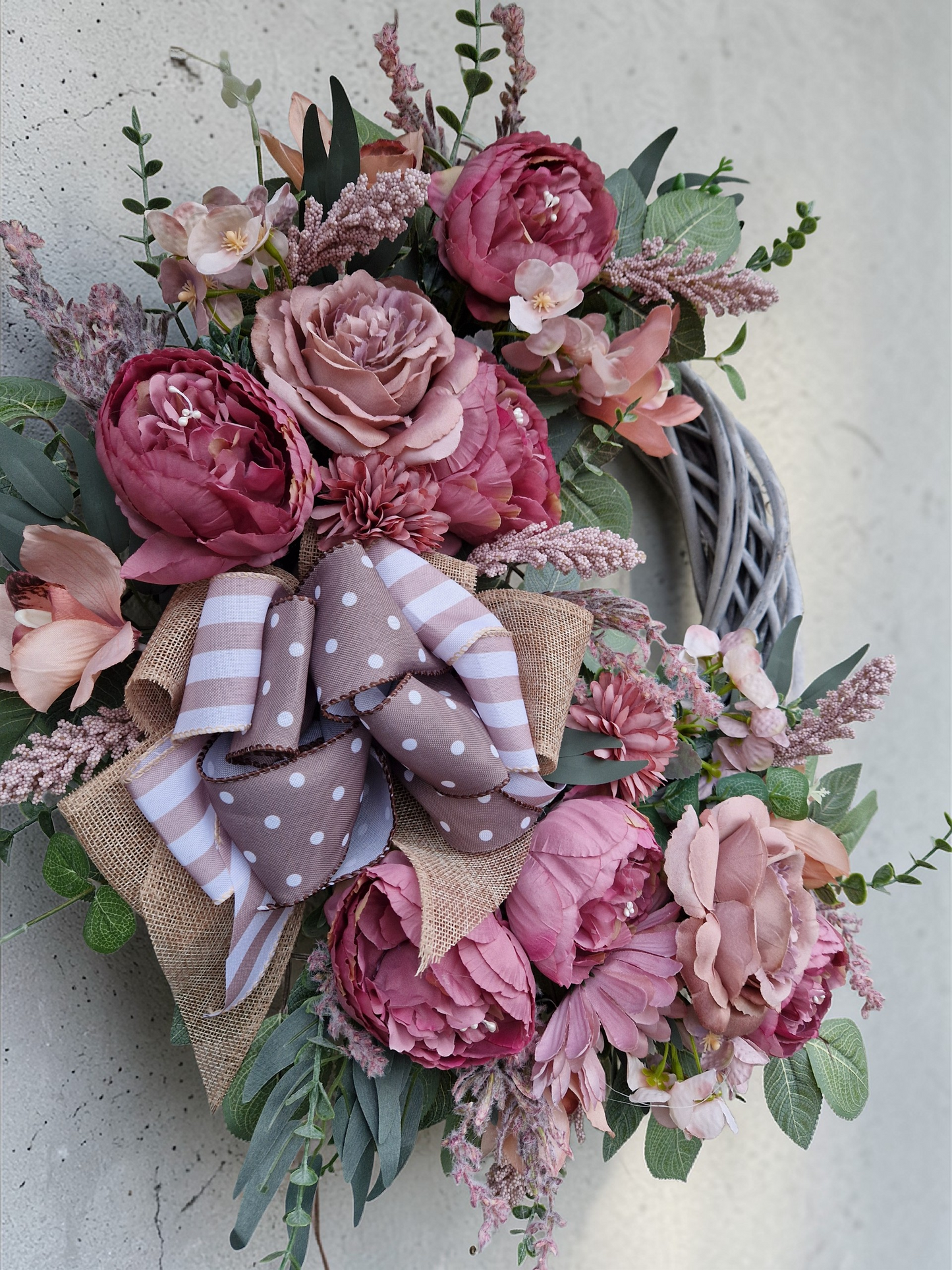 Flower door wreath