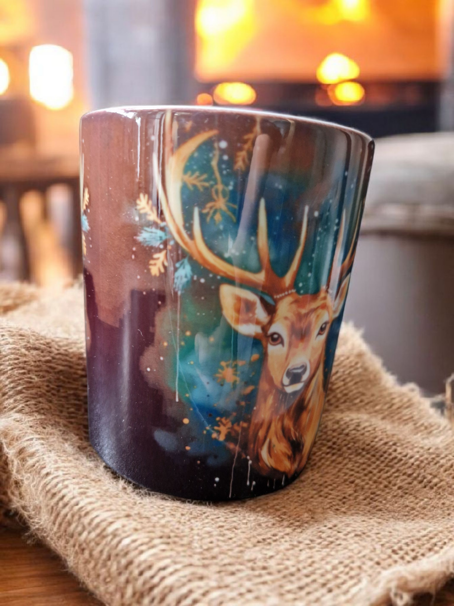 Christmas blue mugs gift box