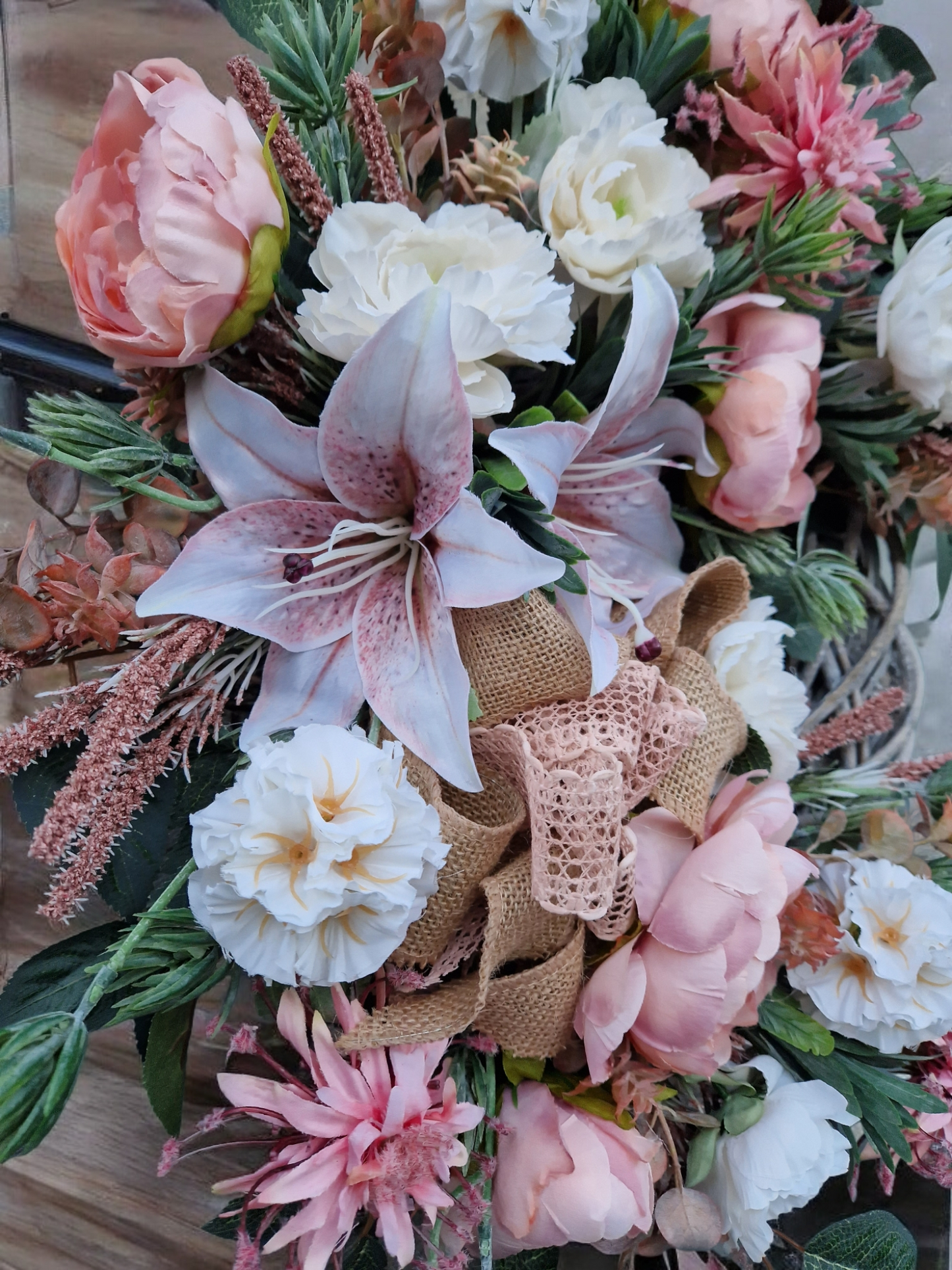 Flower door wreath