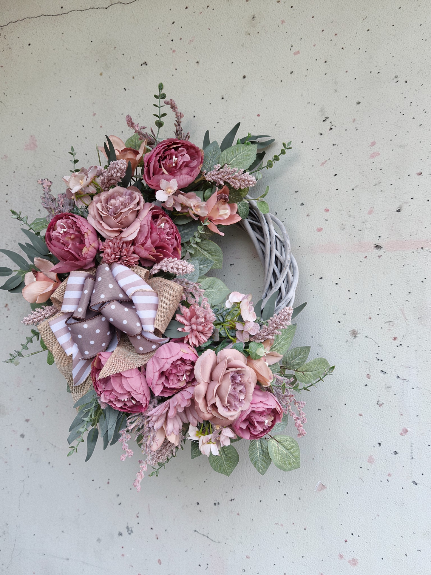 Flower door wreath